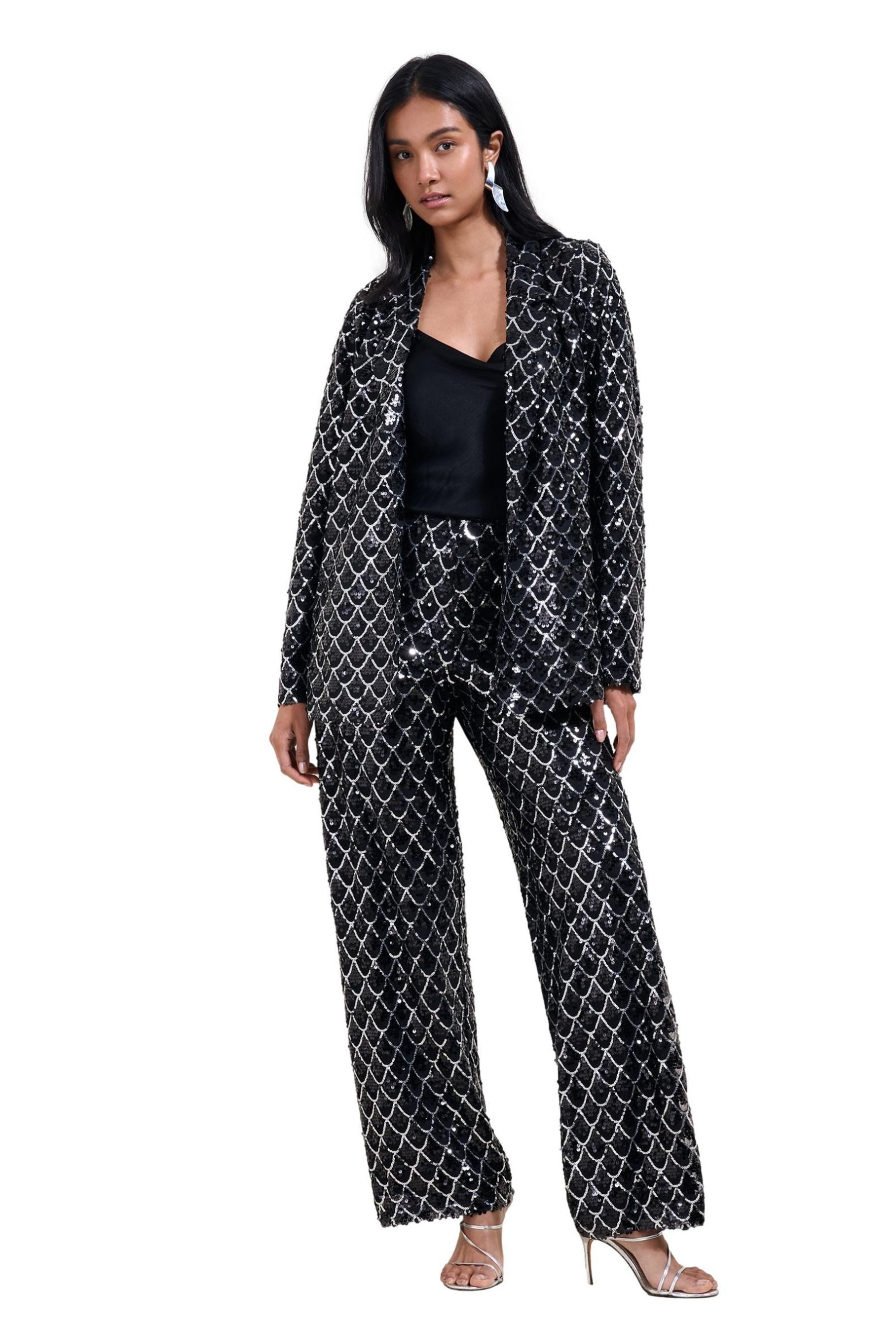 LIPSY Jackenblazer Lipsy Relaxed Fit Bedruckter Blazer, Regular (1-tlg)