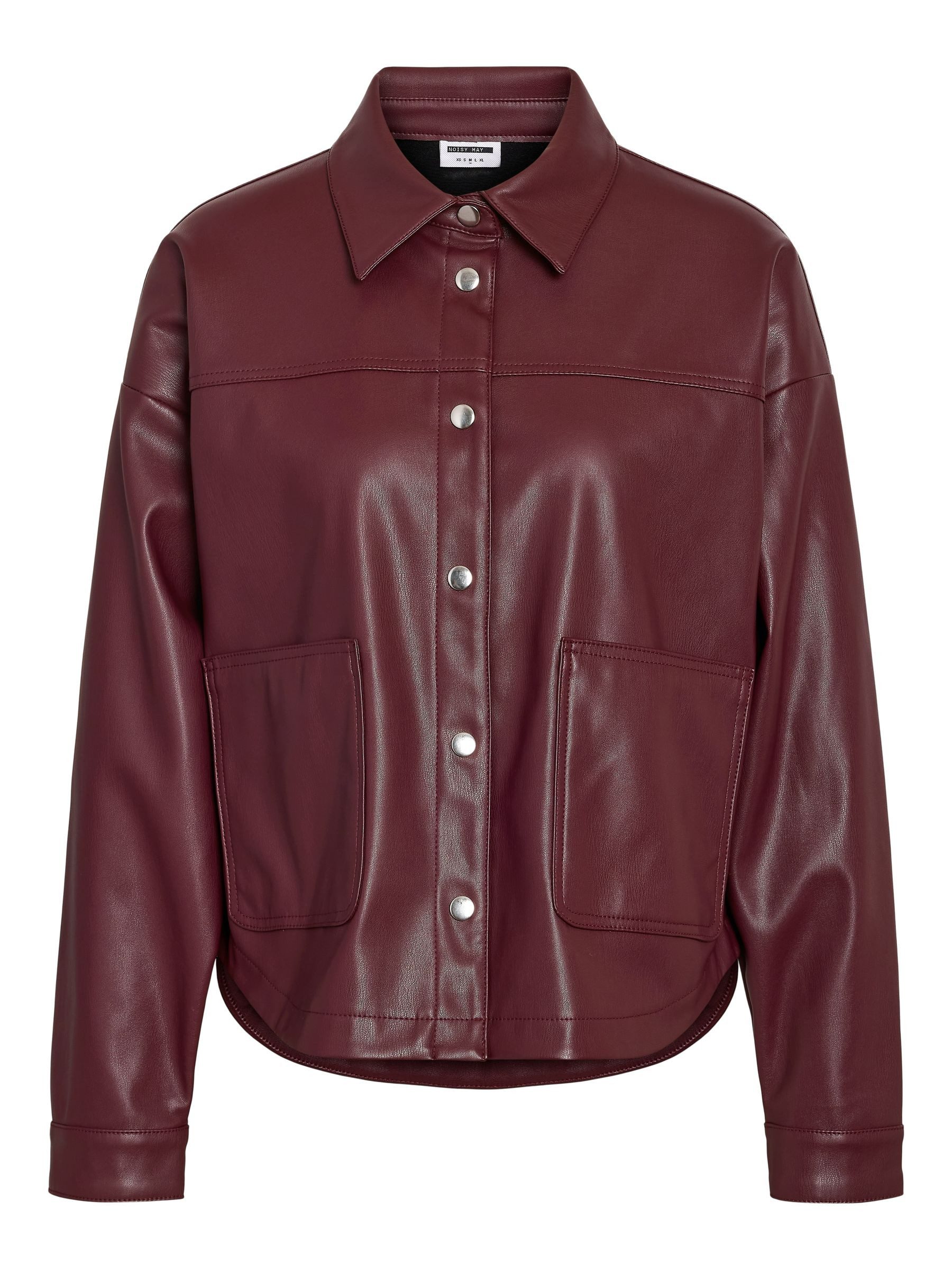 Noisy may Blouson Modische Lederoptik mit aufgesetzten Taschen NMBETTIE LS günstig online kaufen