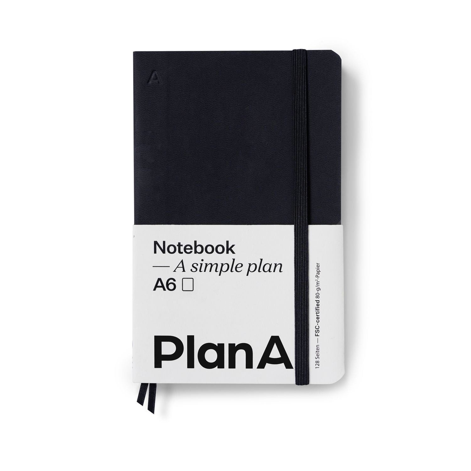 Notizbuch Notizbuch A6 Softcover Blanko Midnight Black