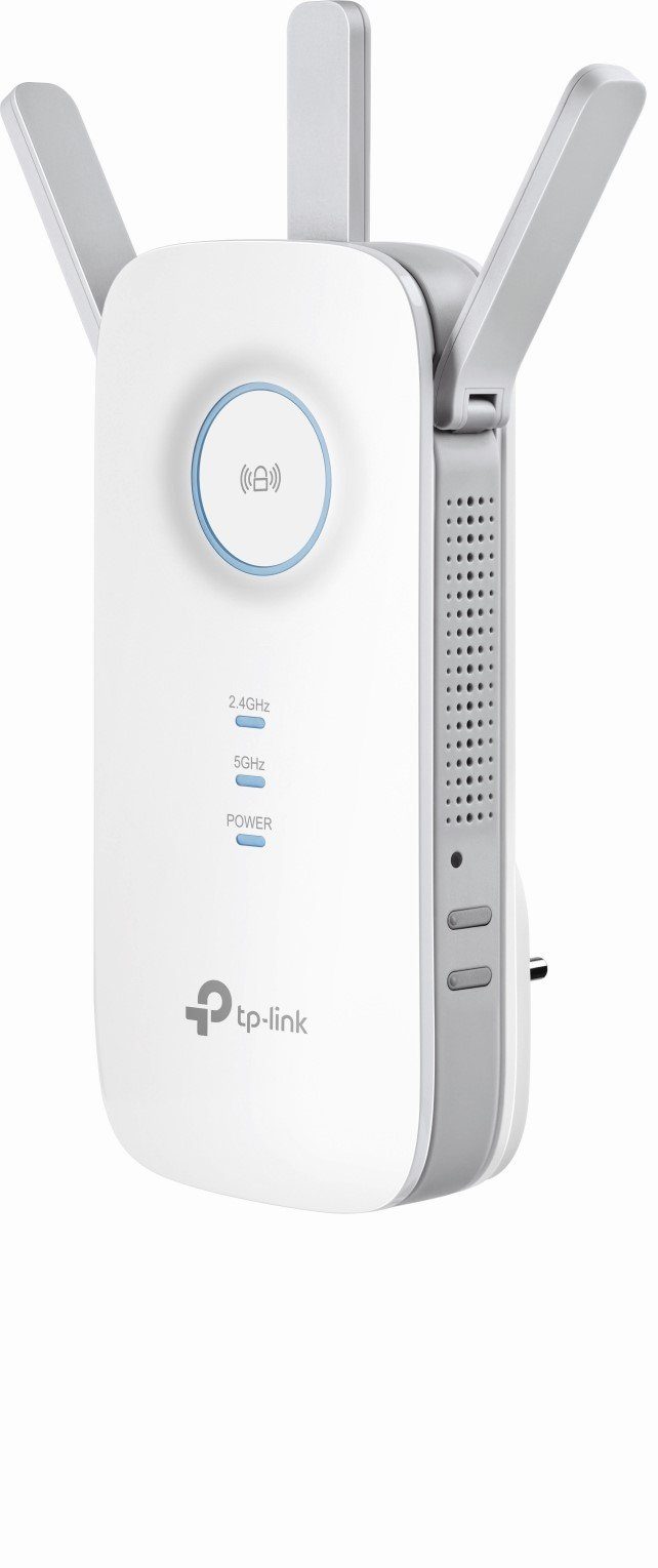 tp-link RE450 DE WLAN-Repeater, Optimale Performance dank externer Antennen, Highspeed-Modus