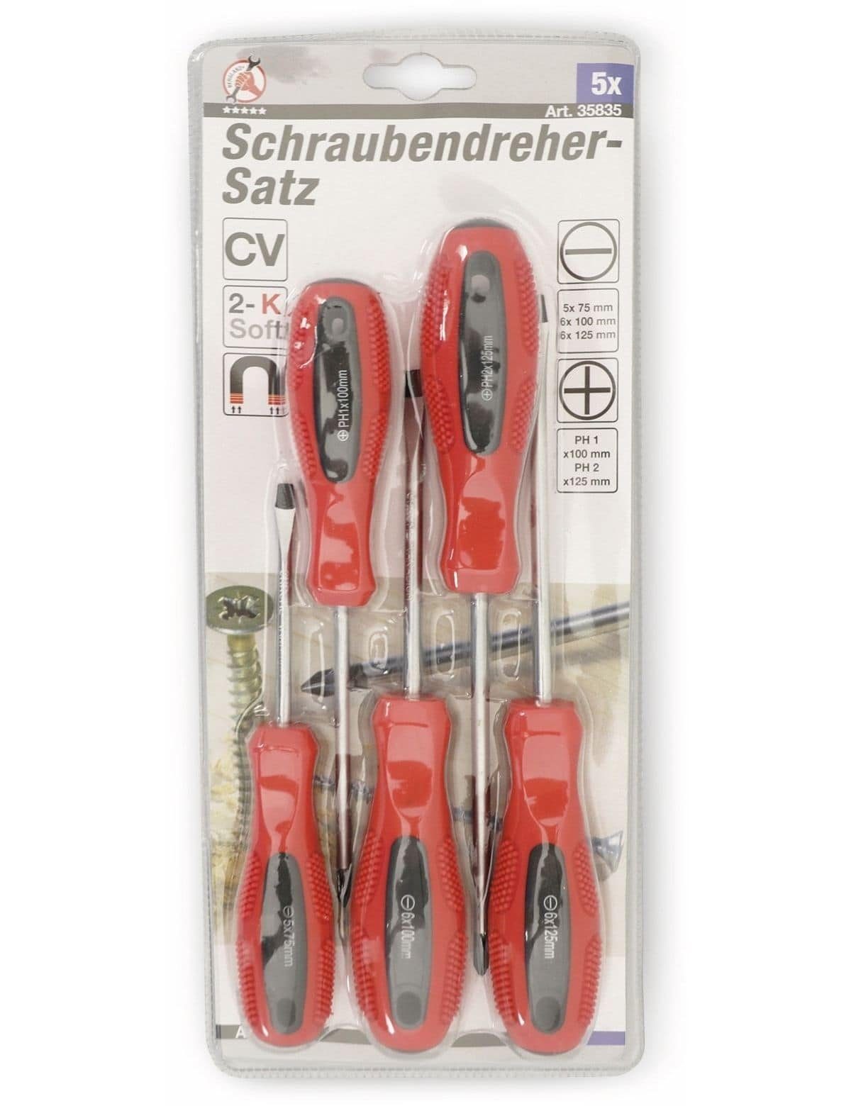 5-teilig technic Schraubendreher-Set, BGS TECHNIC BGS Schraube