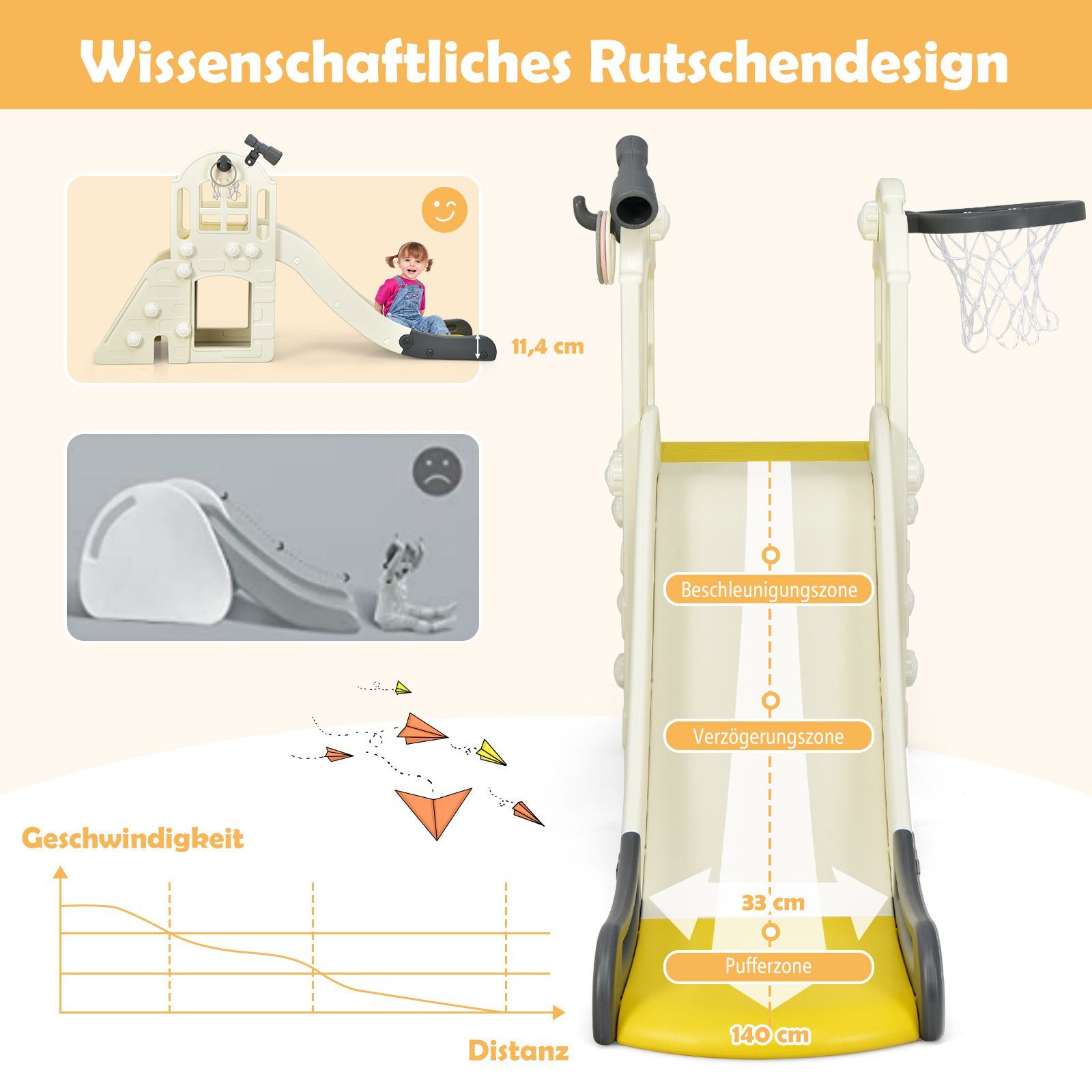 COSTWAY Rutsche 6 in 1 Kinder günstig online kaufen