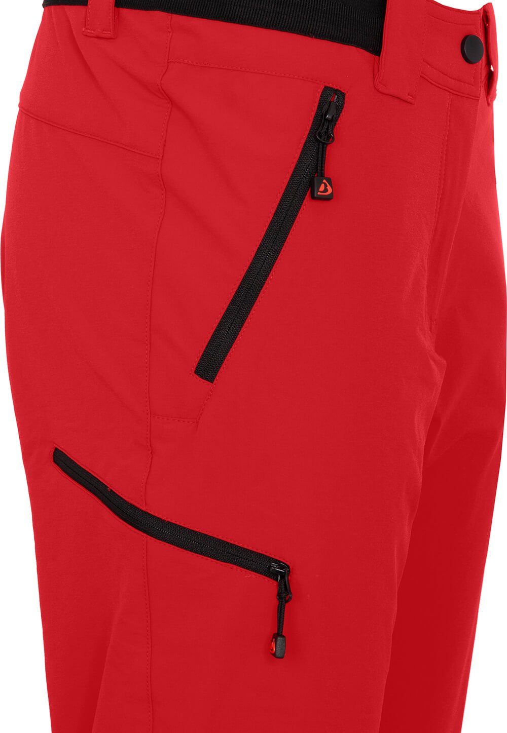 Bergson COMFORT Wanderhose, Damen (slim) VIDAA strapazierfähig, salsarot Kurzgrößen, leicht, Outdoorhose