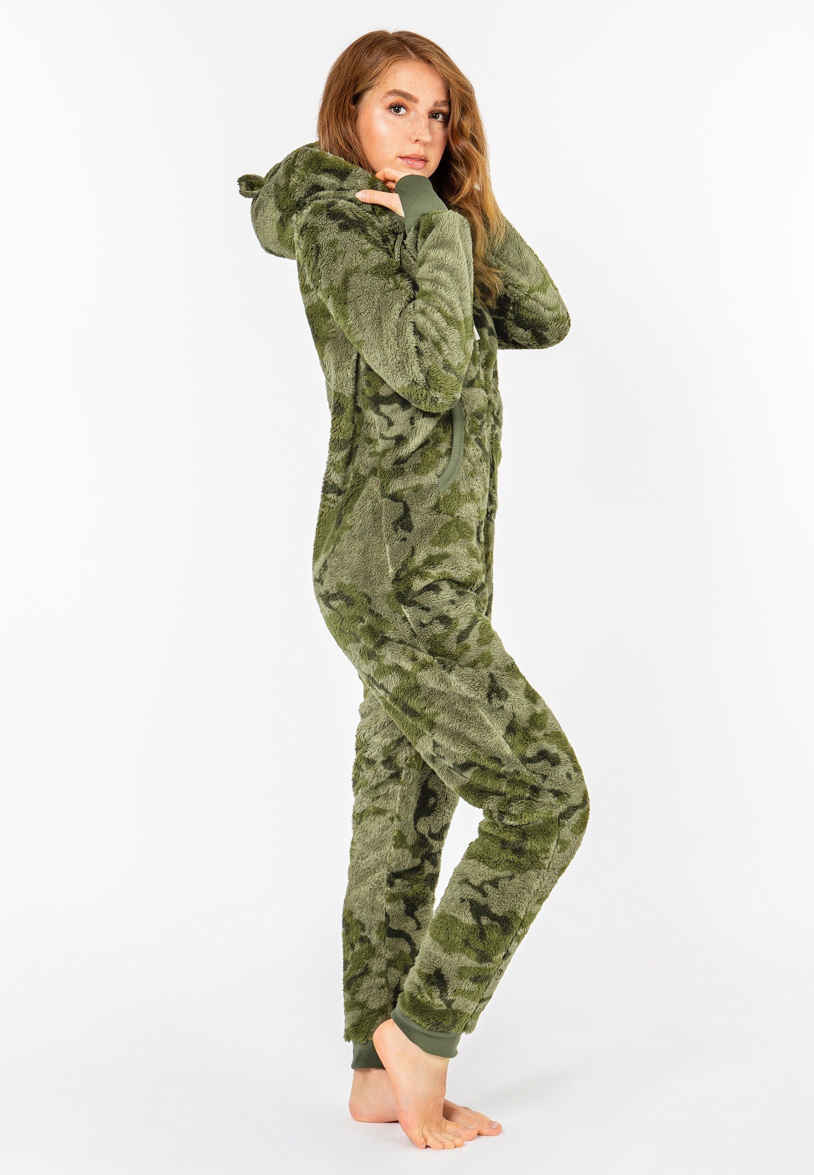 Eight2Nine Jumpsuit Fleece Overall mit Öhrchen günstig online kaufen