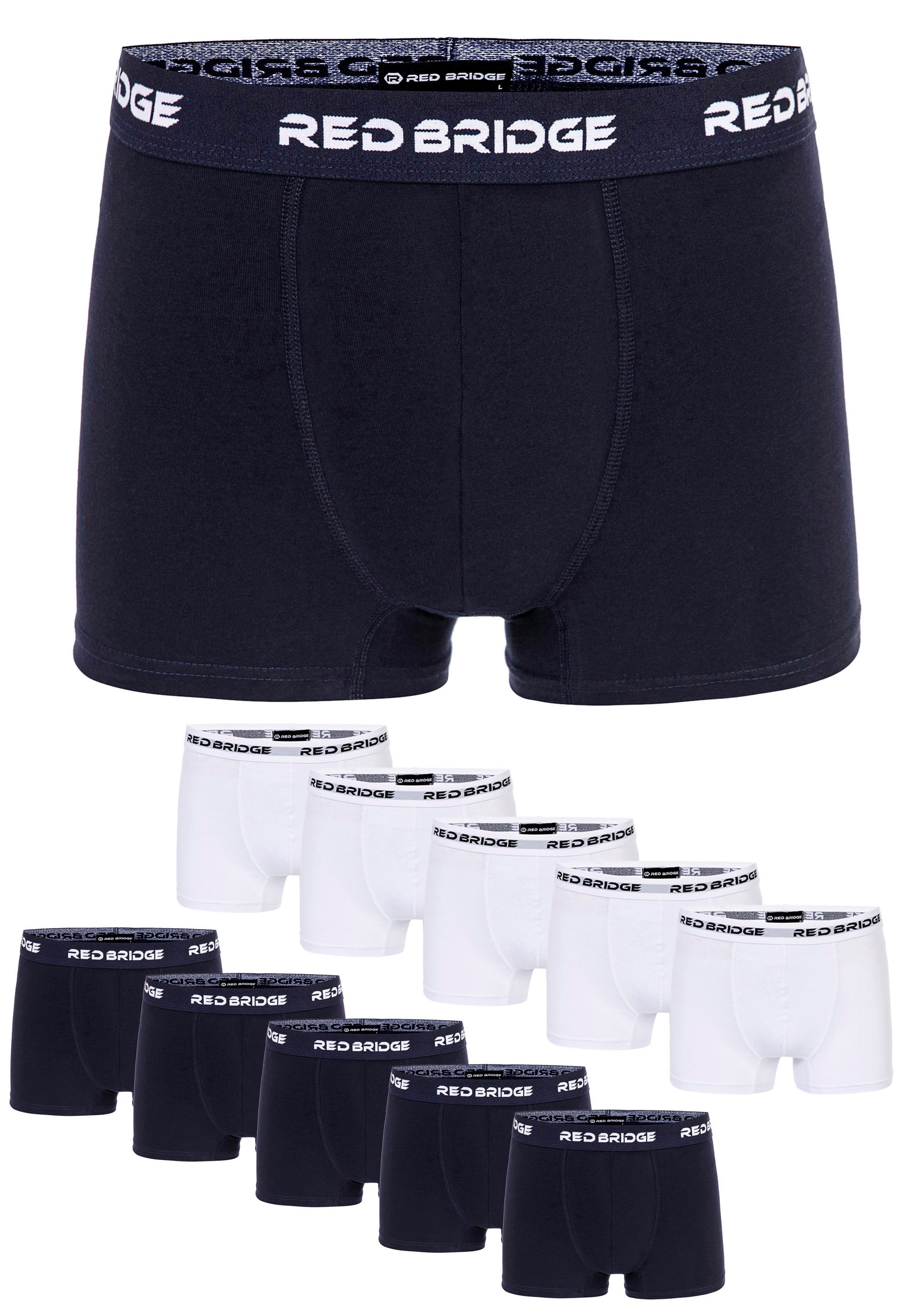 RedBridge Boxershorts 10er-Pack Bequeme Unterwäsche mit günstig online kaufen