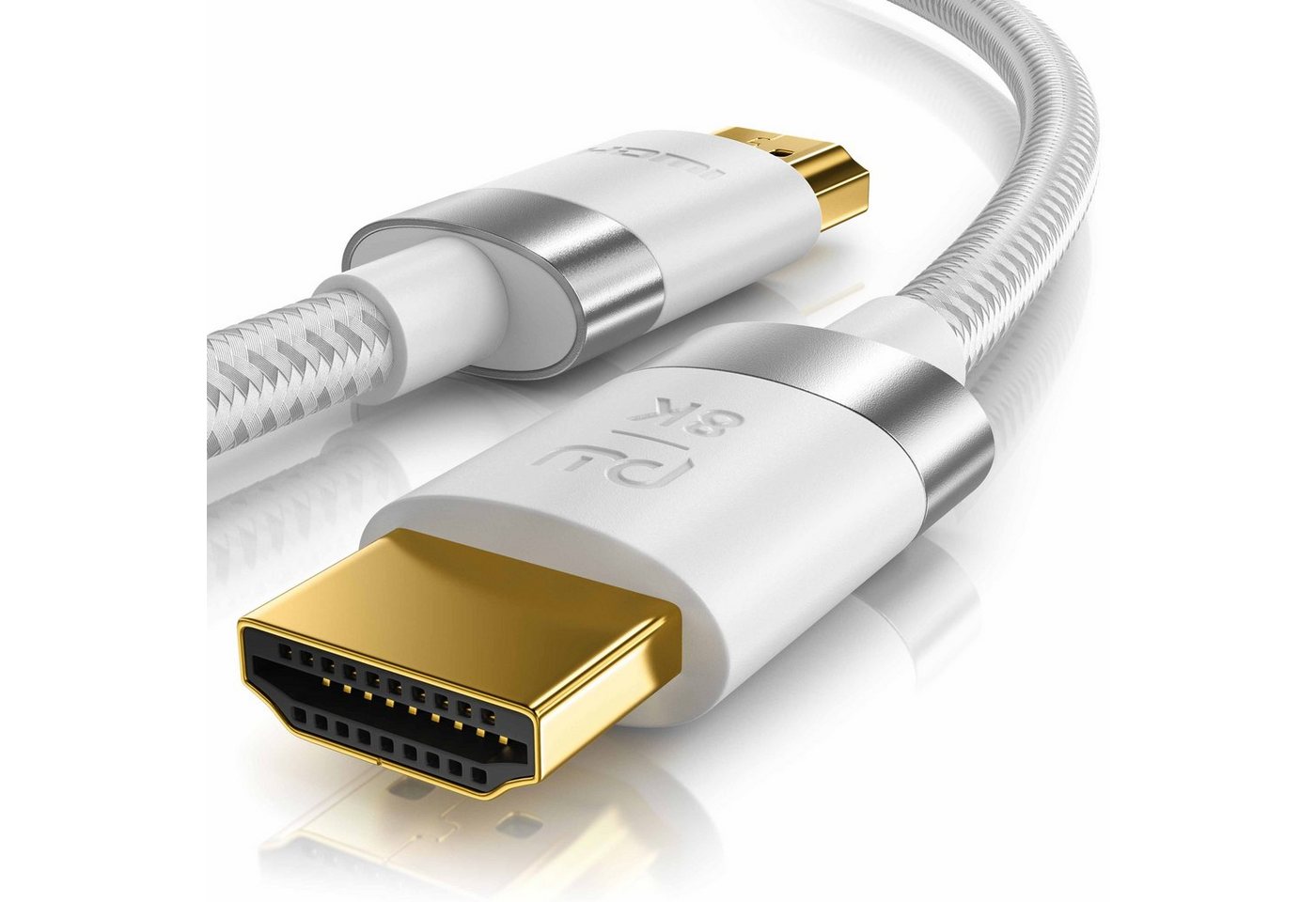 Primewire 8K @ 120Hz / 4K @ 240Hz DSC, Ultra High Speed, Nylonummantelung, 4m HDMI-Kabel, 2.1, HDMI Typ A (400 cm), 48 Gbit/s Bandbreite, eARC, CEC, HDCP, für Gaming, Streaming, Heimkino