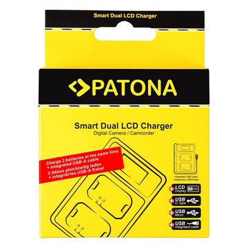 Patona Smart Dual LCD USB Ladegerät für Canon NB-13L Kamera-Ladegerät (600,00 mA, 1-tlg., PowerShot G5 X G5X G7X G9X Mark II)