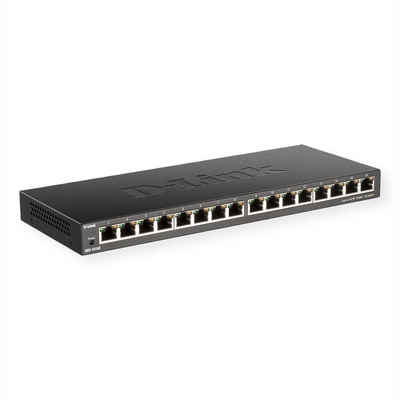 D-Link DGS-1016S/E 16Port Gigabit Switch 10/100/1000Mbps Unmanaged Netzwerk-Switch