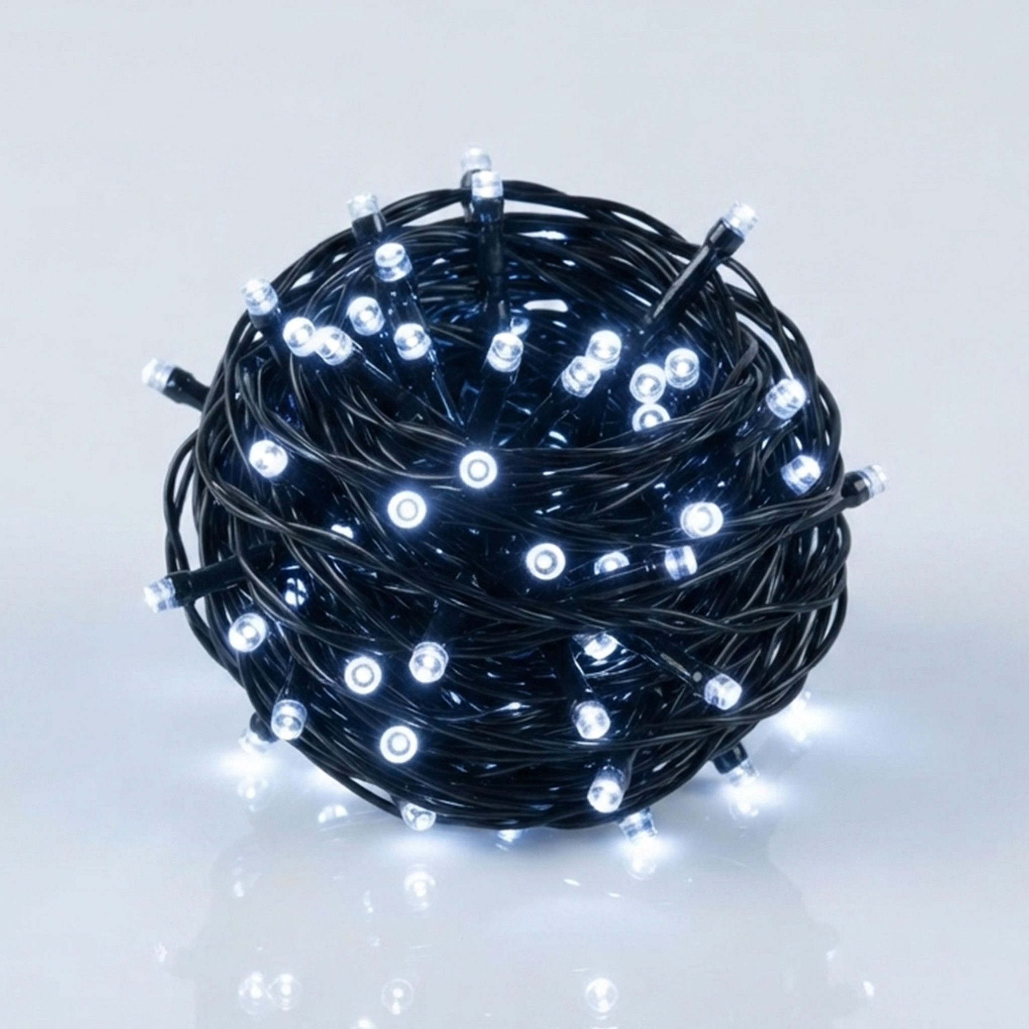 Spetebo Lichterkette Weihnachts Lichterkette 40 LED - kalt weiß, 40-flammig, Brilliante Lichter für ein stimmungsvolles Ambiente mit Timer