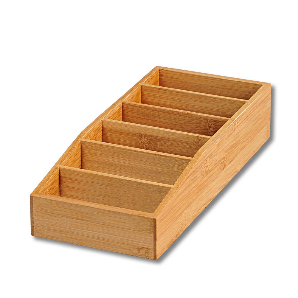 KESPER® Aufbewahrungssystem Aufbewahrungsbox, Bambus, (1-tlg), mit 6 Fächern
