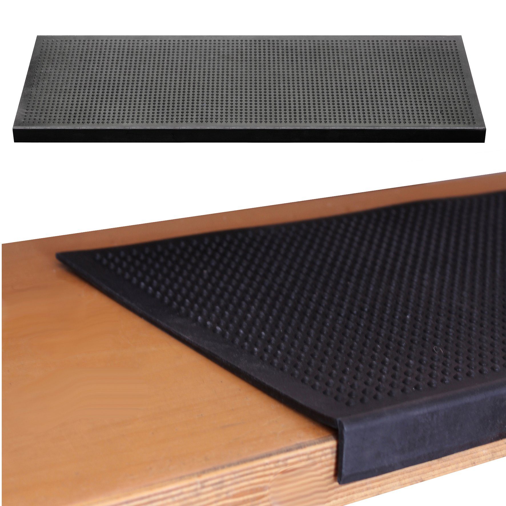 BigDean Stufenmatte 25x75cm Gummimatte Rutschschutz Stufen günstig online kaufen