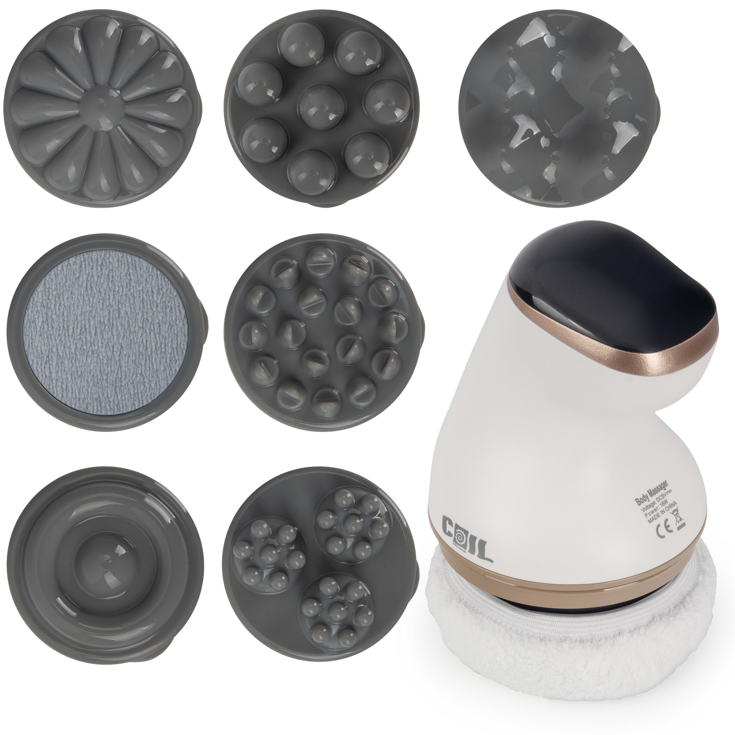 COIL Massagegerät Körpermassagegerät, Anti-Cellulite-Massagegerät, Kabellos, schlankmachend, geräuschlos, straffend