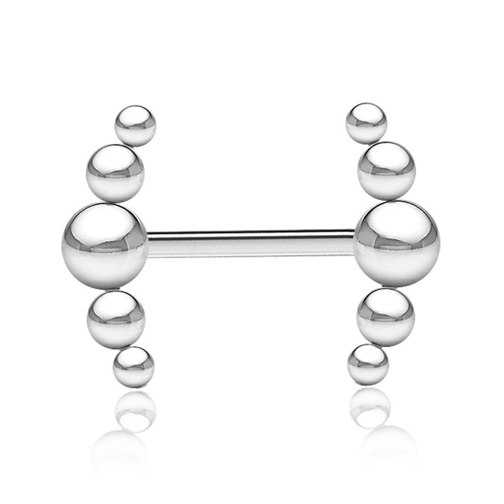 viva-adorno Brustwarzenpiercing Nippelpiercing Brust Barbell Piercing Kugel günstig online kaufen