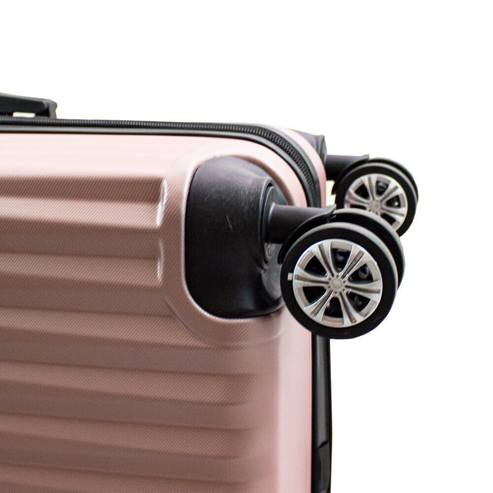 Barut Handgepäck-Trolley Barut Reisekoffer M Modell General Rosegold, 4 Rollen – Bild 5 von 5