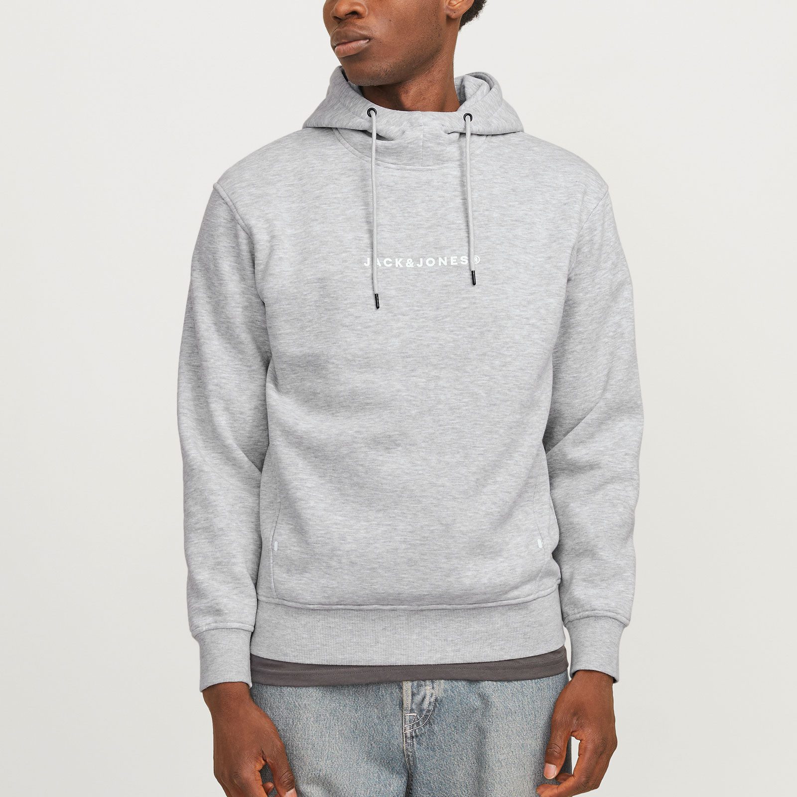 Jack & Jones Kapuzensweatshirt JJTree Sweat Hood mit Markenschriftzug auf d günstig online kaufen