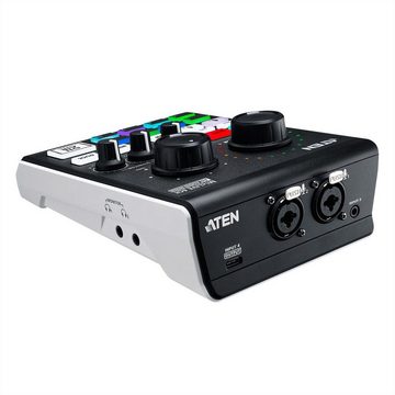 Aten UC8000 Podcast AI Audio Mixer MicLIVE 6-CH Audio- & Video-Adapter