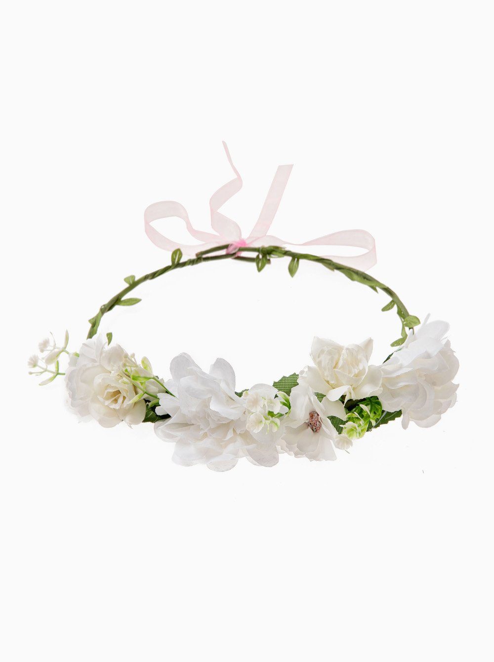 axy Diadem Haarkranz Blumen Blumenkranz Damen Mädchen Stirnband (Blumenkranz und Blumenarmband als Set), Verstellbarer für Hochzeit Karneval Festival