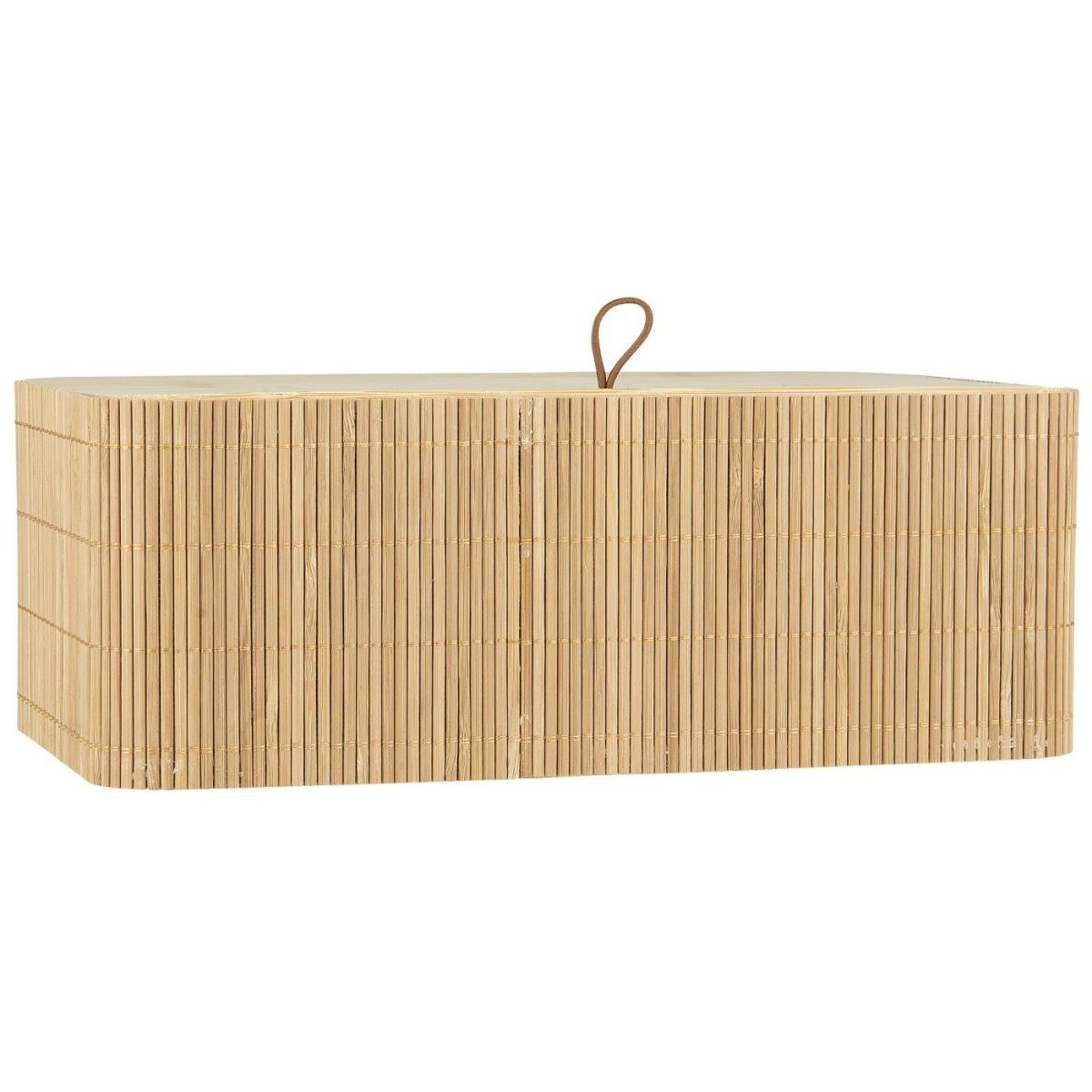 Ib Laursen Aufbewahrungskorb Bambus Kiste mit Deckel 6 Fächer 25,5x15x9,5cm Deko
