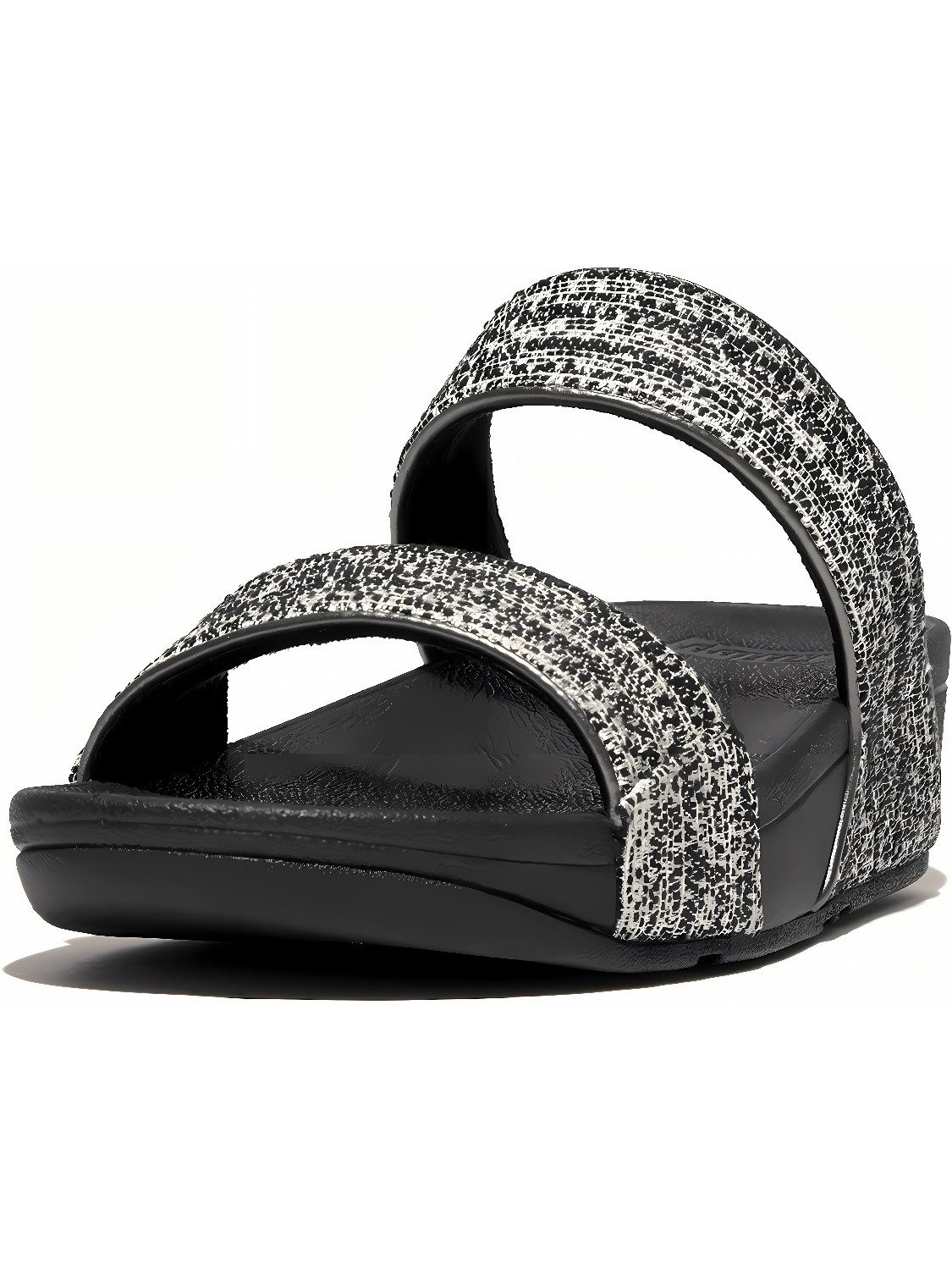 Lulu Shimmerweave Slides Sandale
