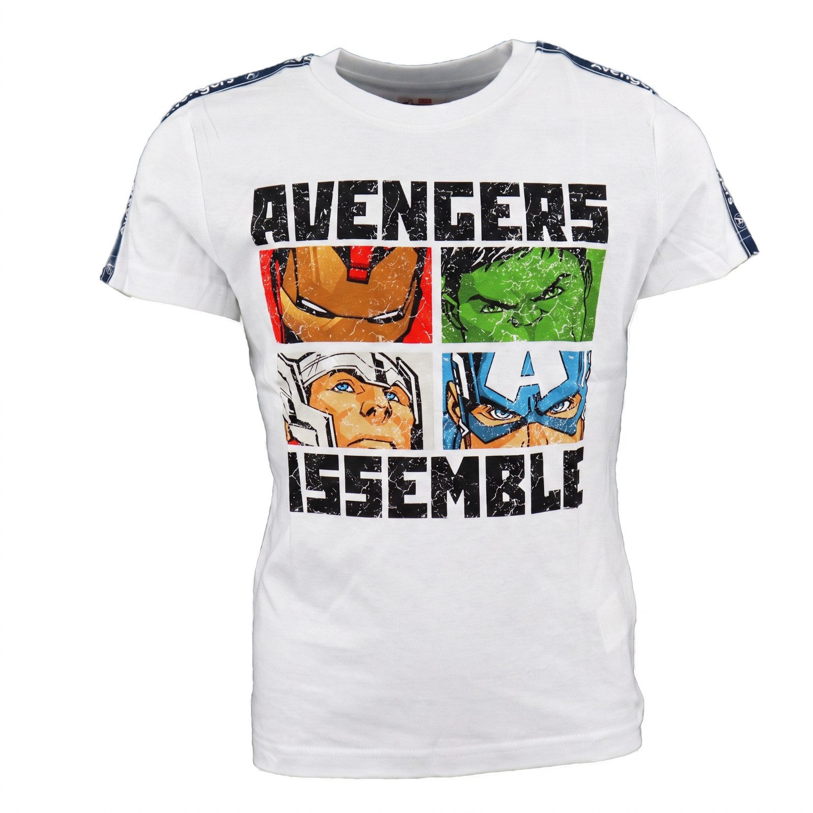 MARVEL Print-Shirt Marvel Avengers Kinder kurzarm T-Shirt Jungen Hulk Iron Man