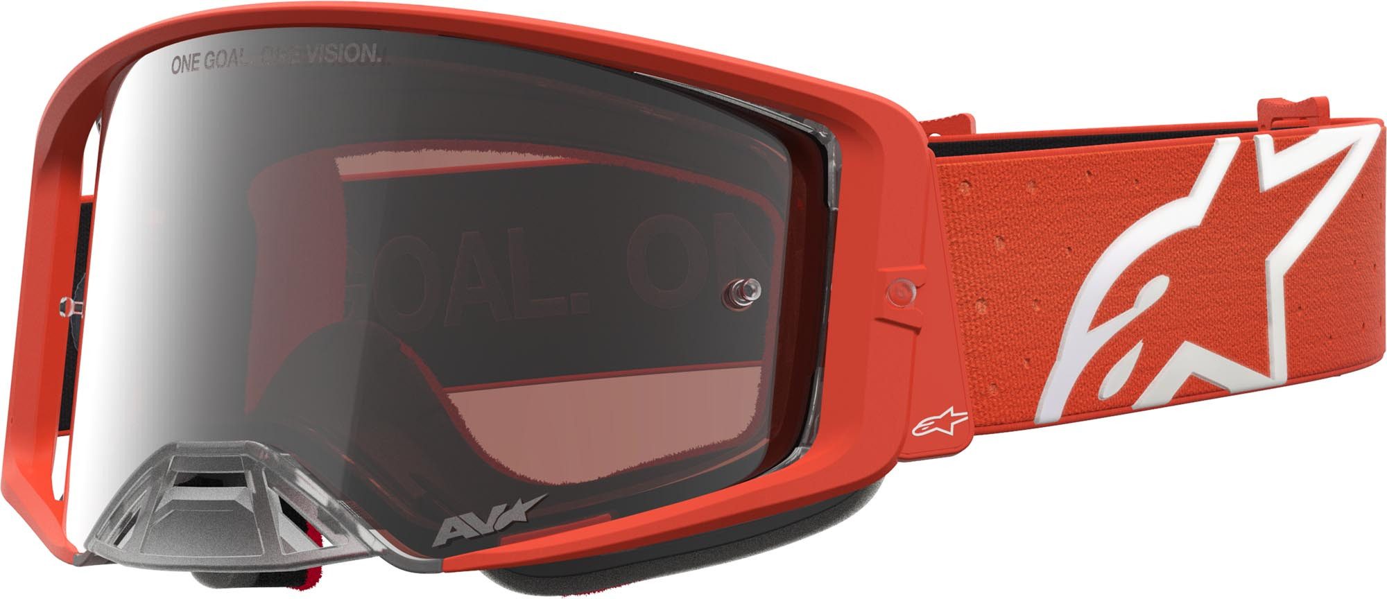 Alpinestars Motorradbrille Supertech Vesta Mirror Motocross Brille, Mit Band,Verspiegelt