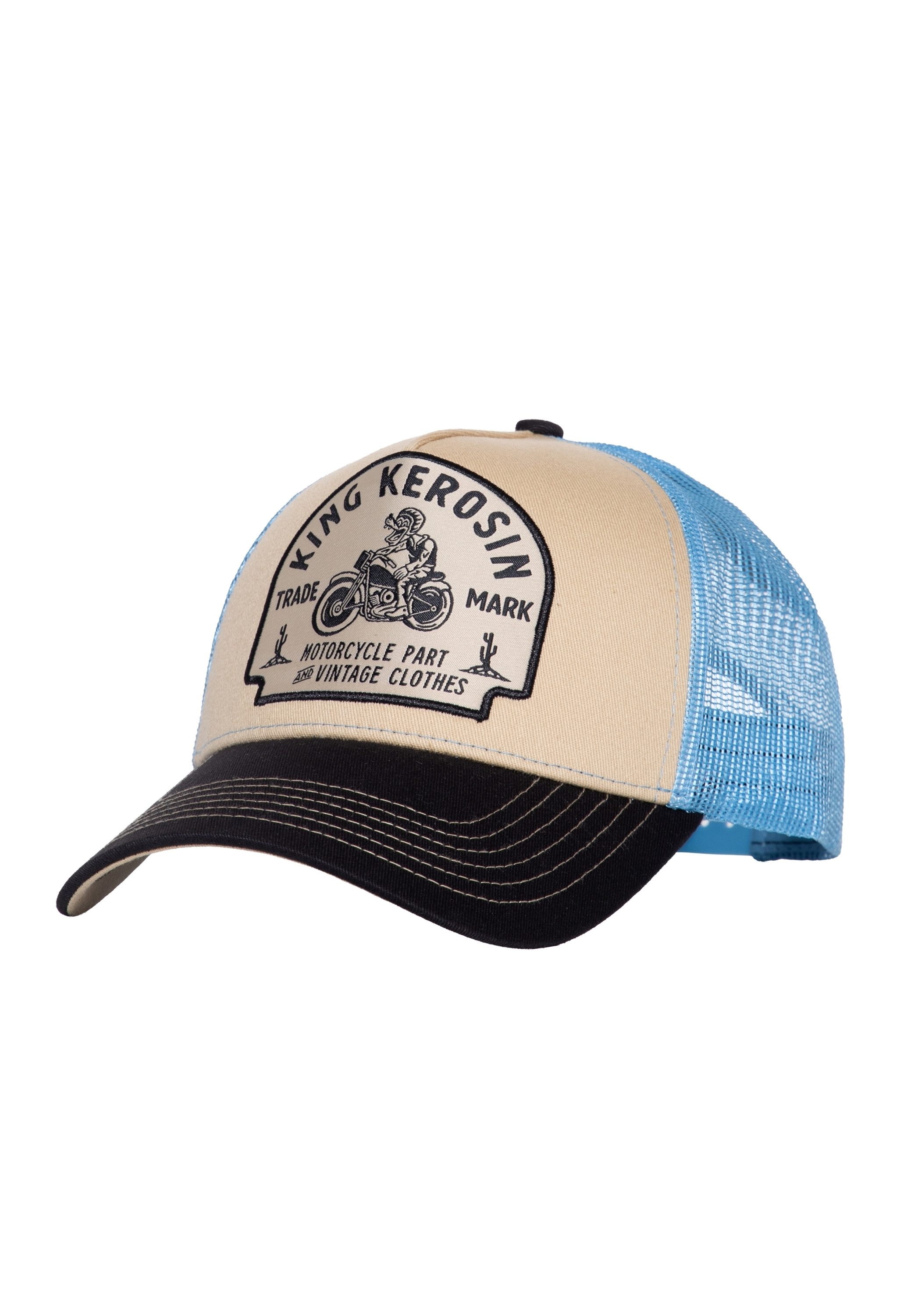KingKerosin Trucker Cap Motorcycle Part and Vintage Clothes (1-St) mit Vintage-Stickerei