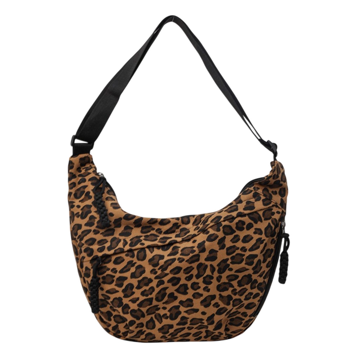 Umhängetasche Verstellbare Tasche mit Leopardenmuster, Brusttasche,Crossbody Tasche