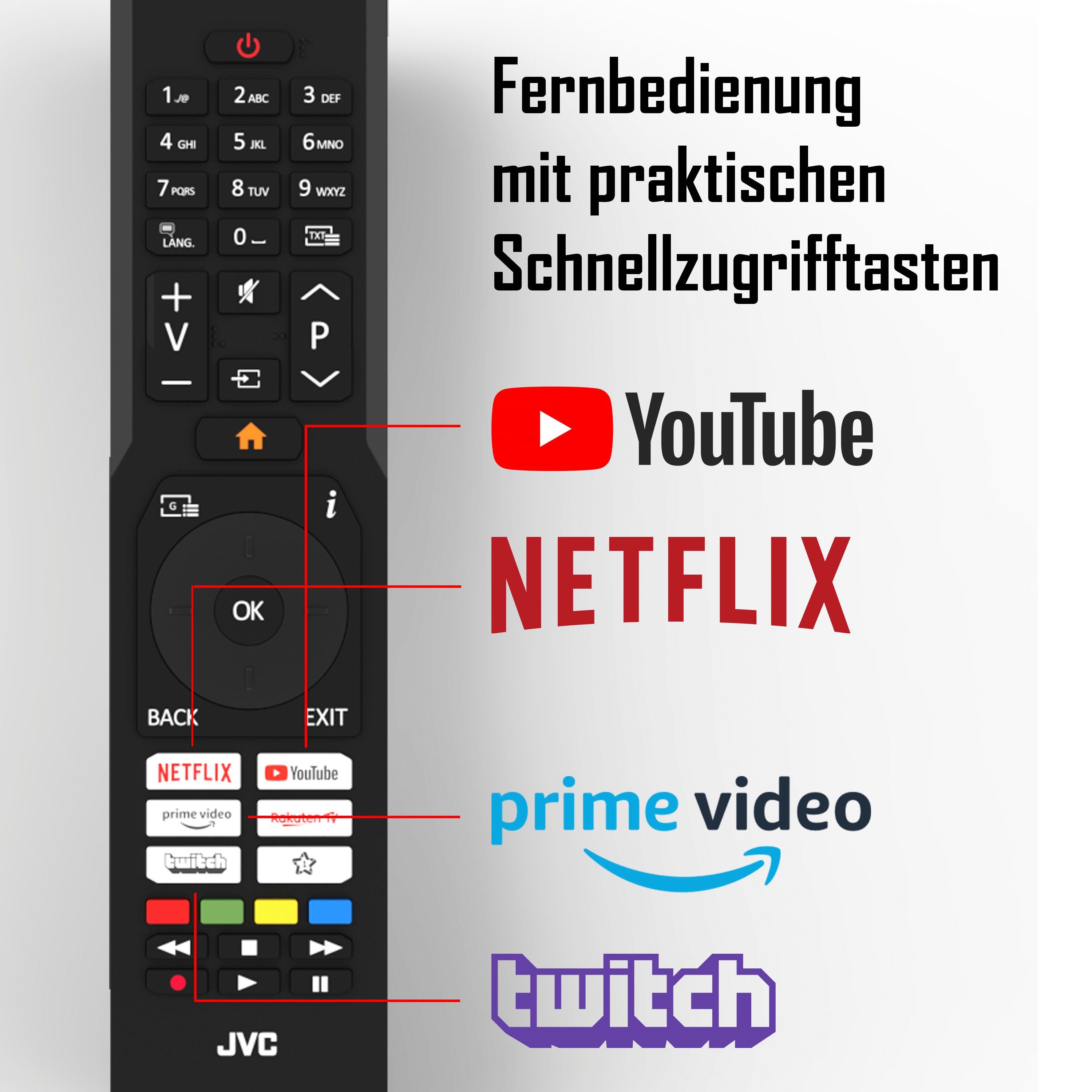 LED-Fernseher Smart-TV) (80 LT-32VH5157 JVC HD cm/32 ready, Zoll,