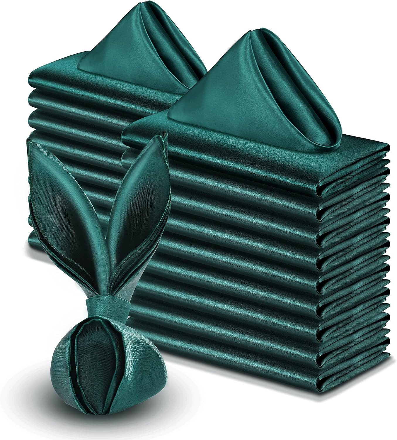 LIANNA Stoffserviette Seidene Stoffservietten 43x43 cm, 20 Stück, waschbar für Events, (Set, 20 St., Seidene Stoffservietten 43x43 cm, 20 Stück, waschbar für Events)