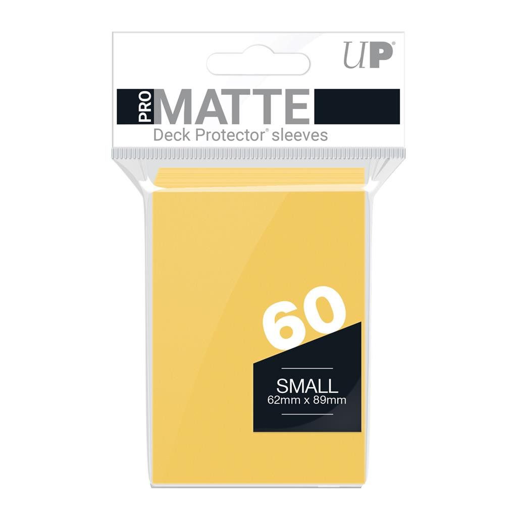 UltraPRO Sammelkarte 60 Small Card Protector Sleeves : Pro-Matte - Yellow
