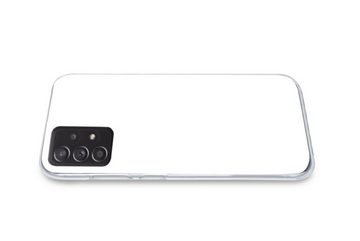 MuchoWow Handyhülle Weiß - Farben - Neutral, Handyhülle Telefonhülle Samsung Galaxy A33