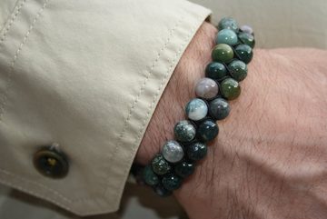 NAHLE Armband Unisex Verstellbares Armband mit Achat Perlen