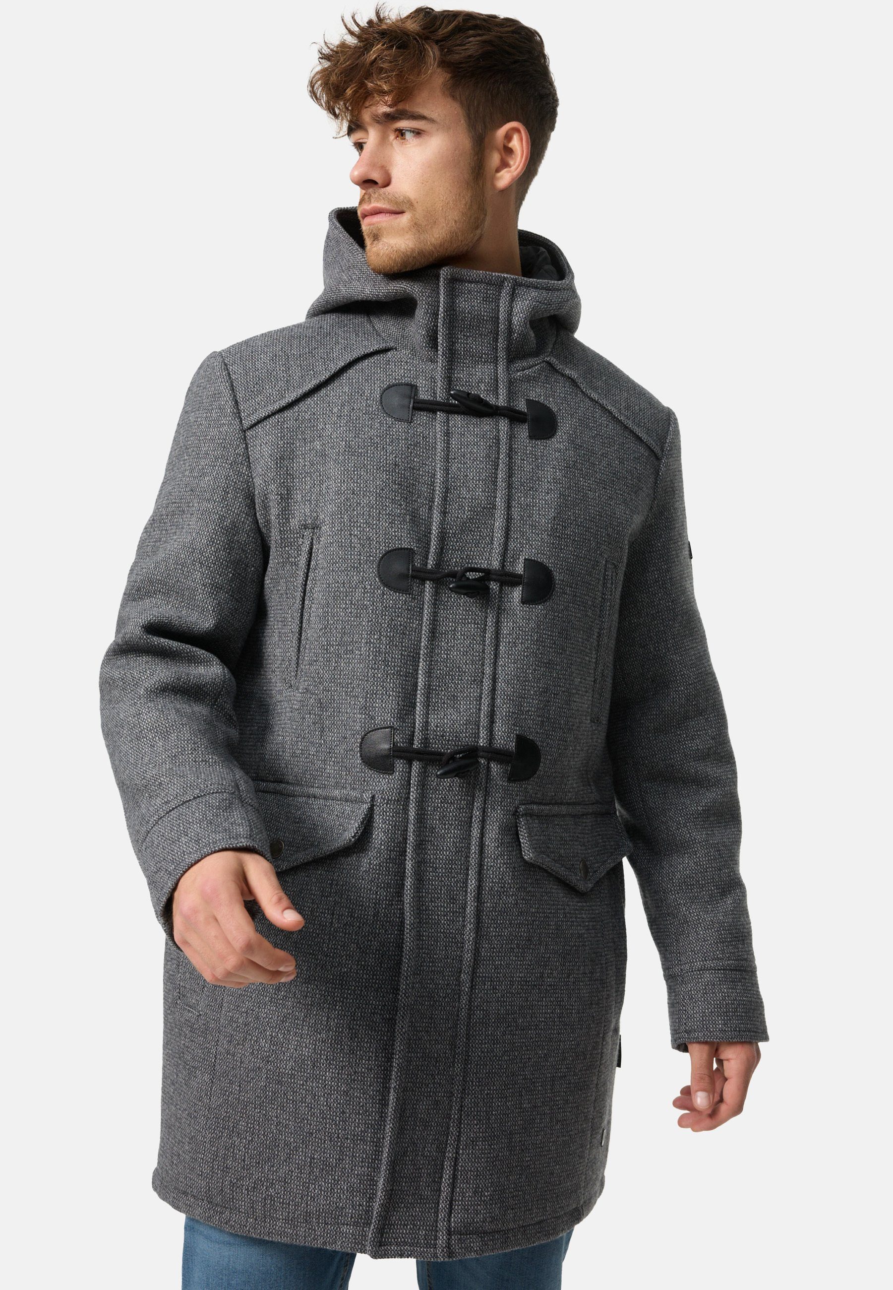 Indicode Dufflecoat Herren Liam Mantel Winter Herrenmantel