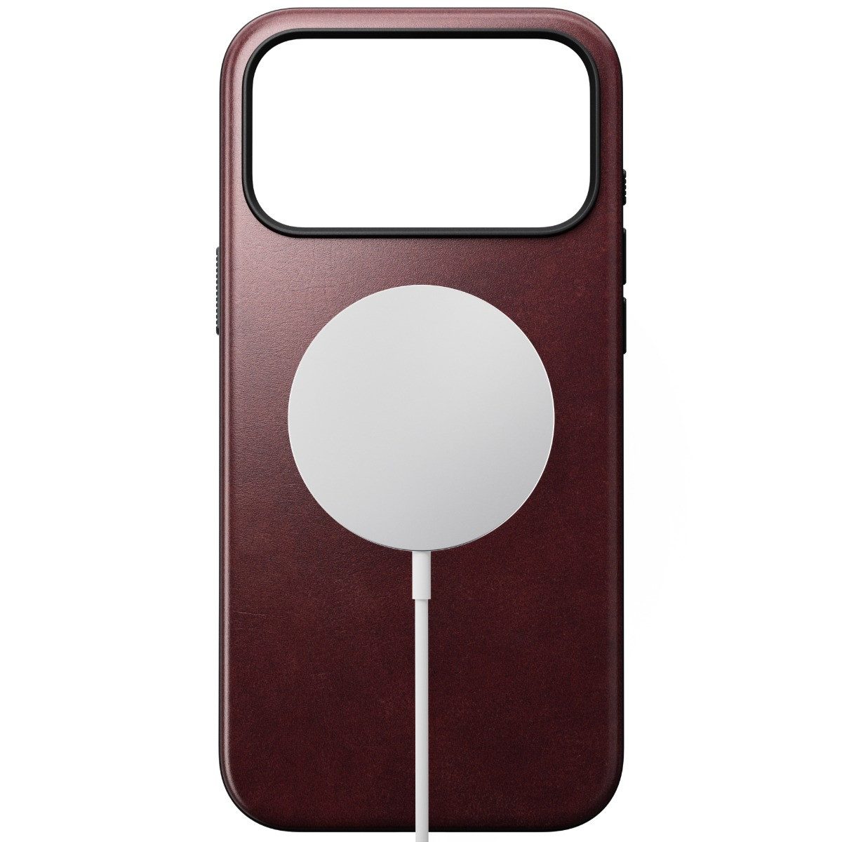 Nomad Smartphone-Hülle Modern Leather Case, für iPhone 17 Pro Max, Burgundy Horween