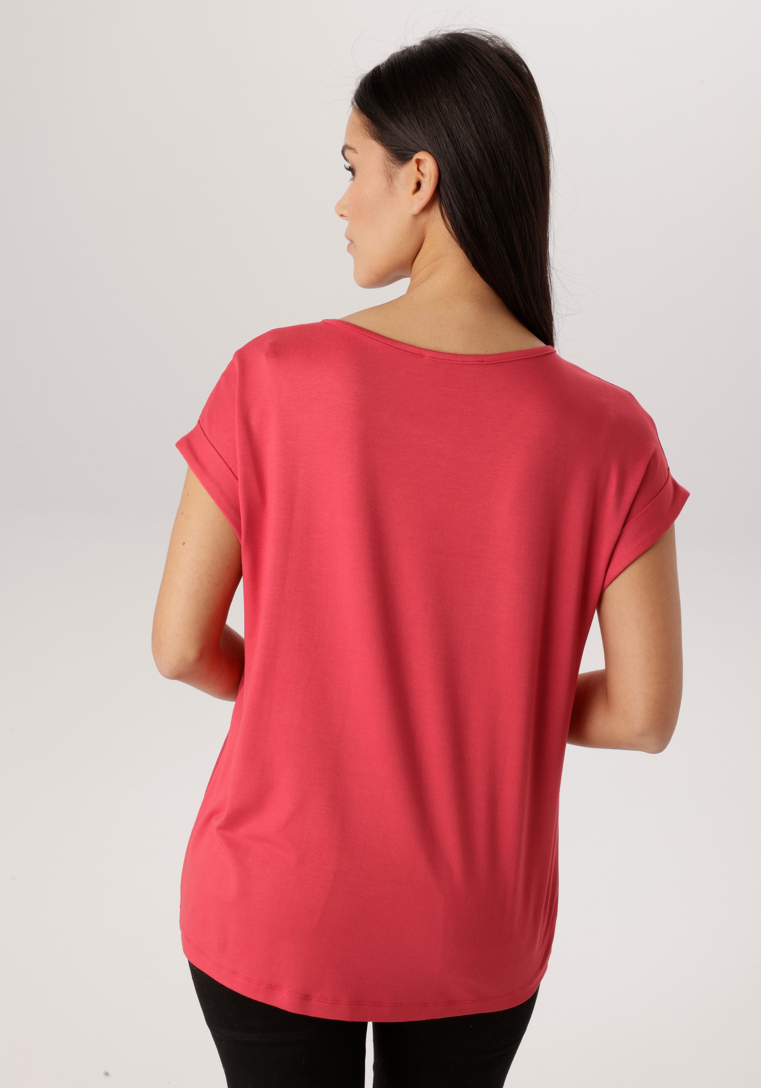 Aniston SELECTED Shirtbluse im Materialmix