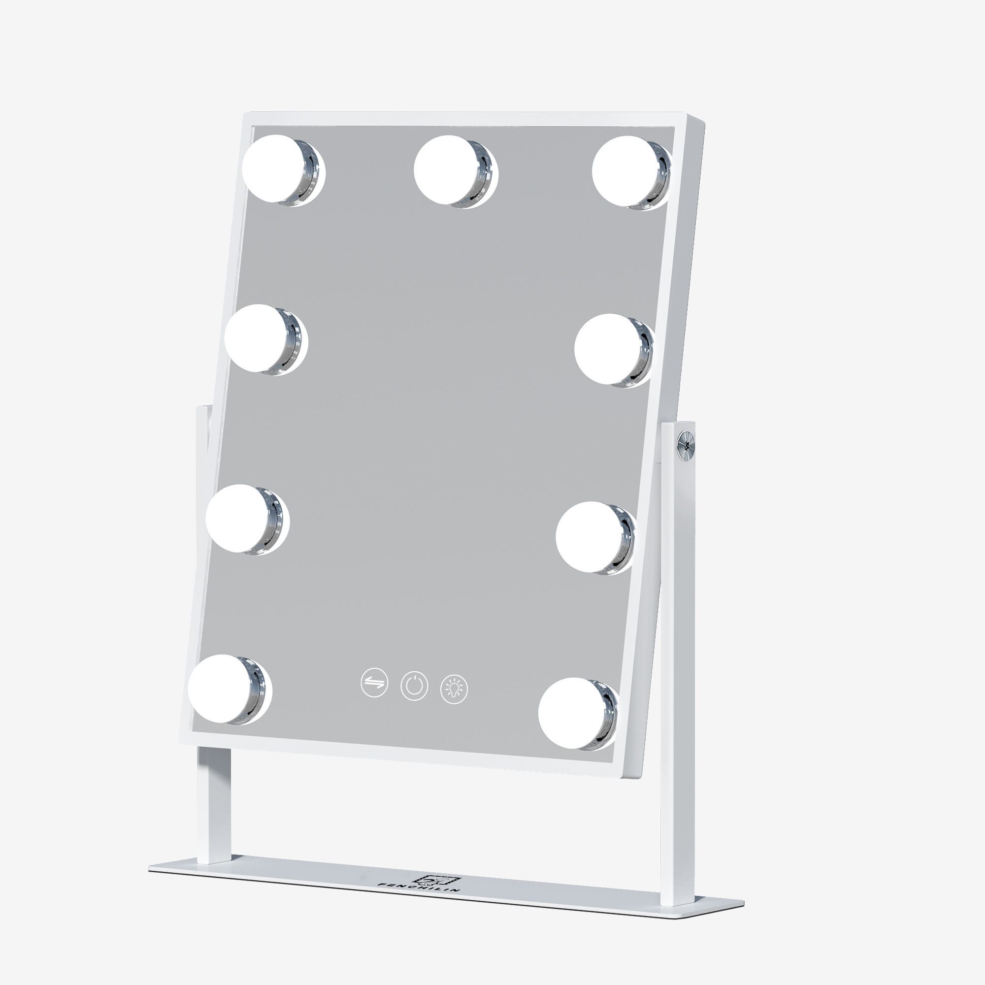 FENCHILIN Schminkspiegel mit LED-Beleuchtung weiß 25/30 cm günstig online kaufen