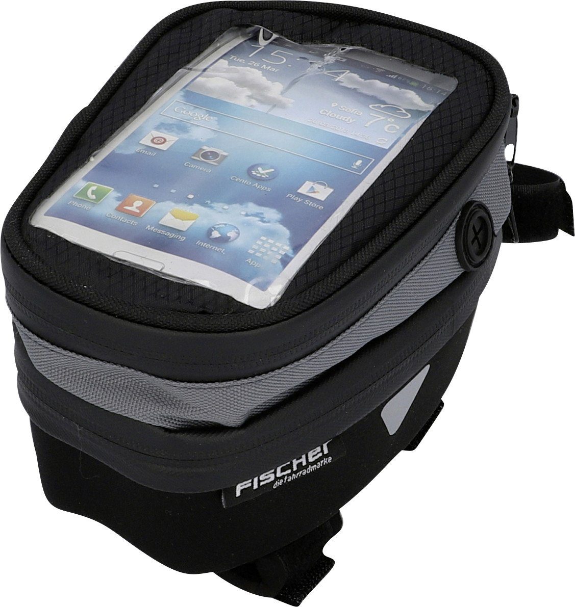 fischer Fahrradkorb Fischer Oberrohrtasche Premium