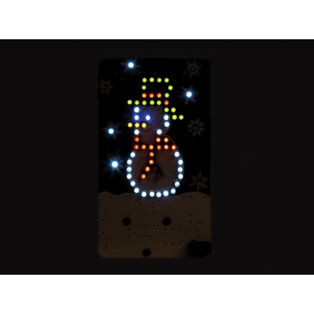 Whadda LED Discolicht Dieser Schneemann ist eine tolle Deko-Idee! Er wird entweder mit eine