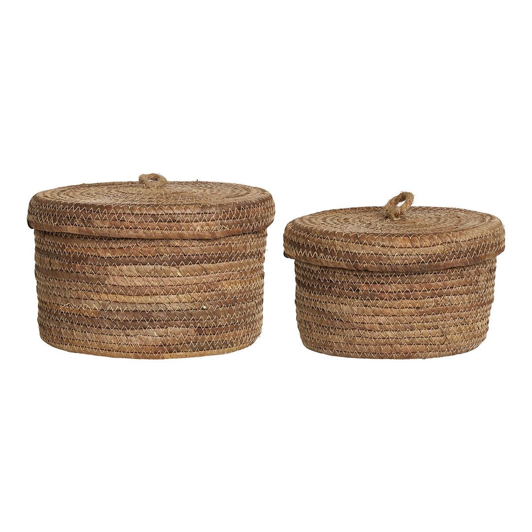 House Nordic Allzweckkorb Desio Körbe Set von 2 Natur.