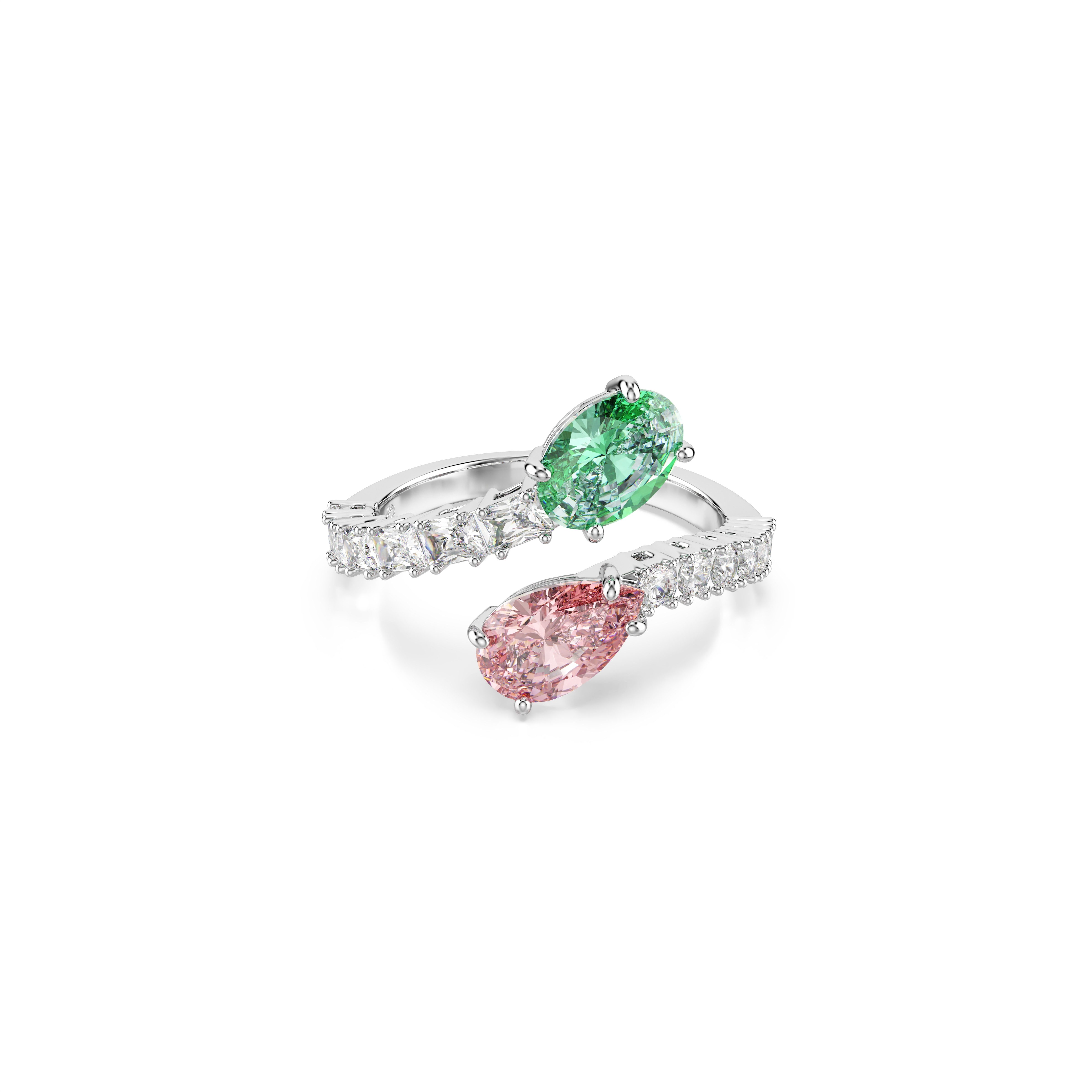 Swarovski Fingerring Schmuck Geschenk Capsule Ring, mit Swarovski® Kristall, Zirkonia (synth)