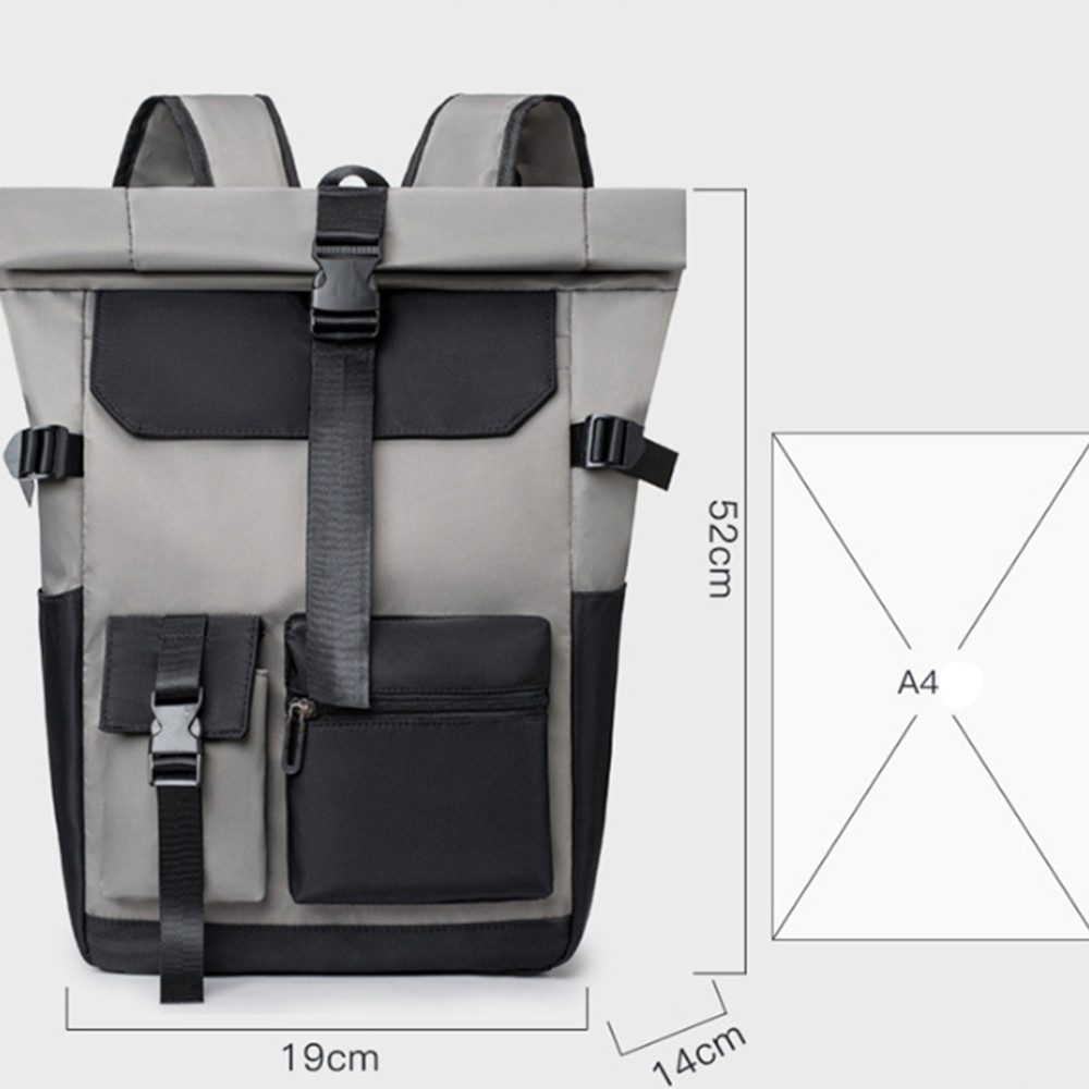Coonoor Laptoprucksack Rolltop Rucksack Wasserdicht, Groß günstig online kaufen