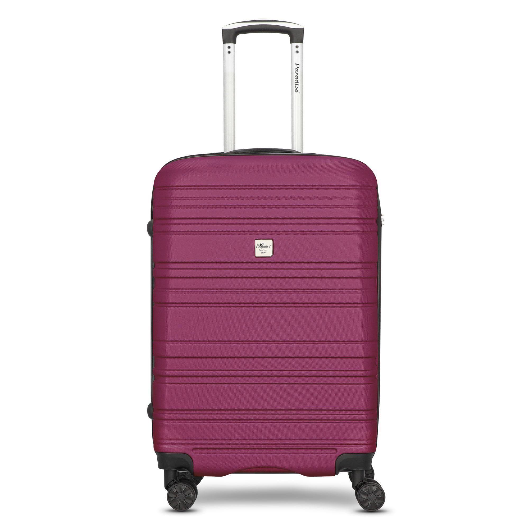 4 ABS CHECK.IN® Rollen, berry Paradise, Hartschalen-Trolley