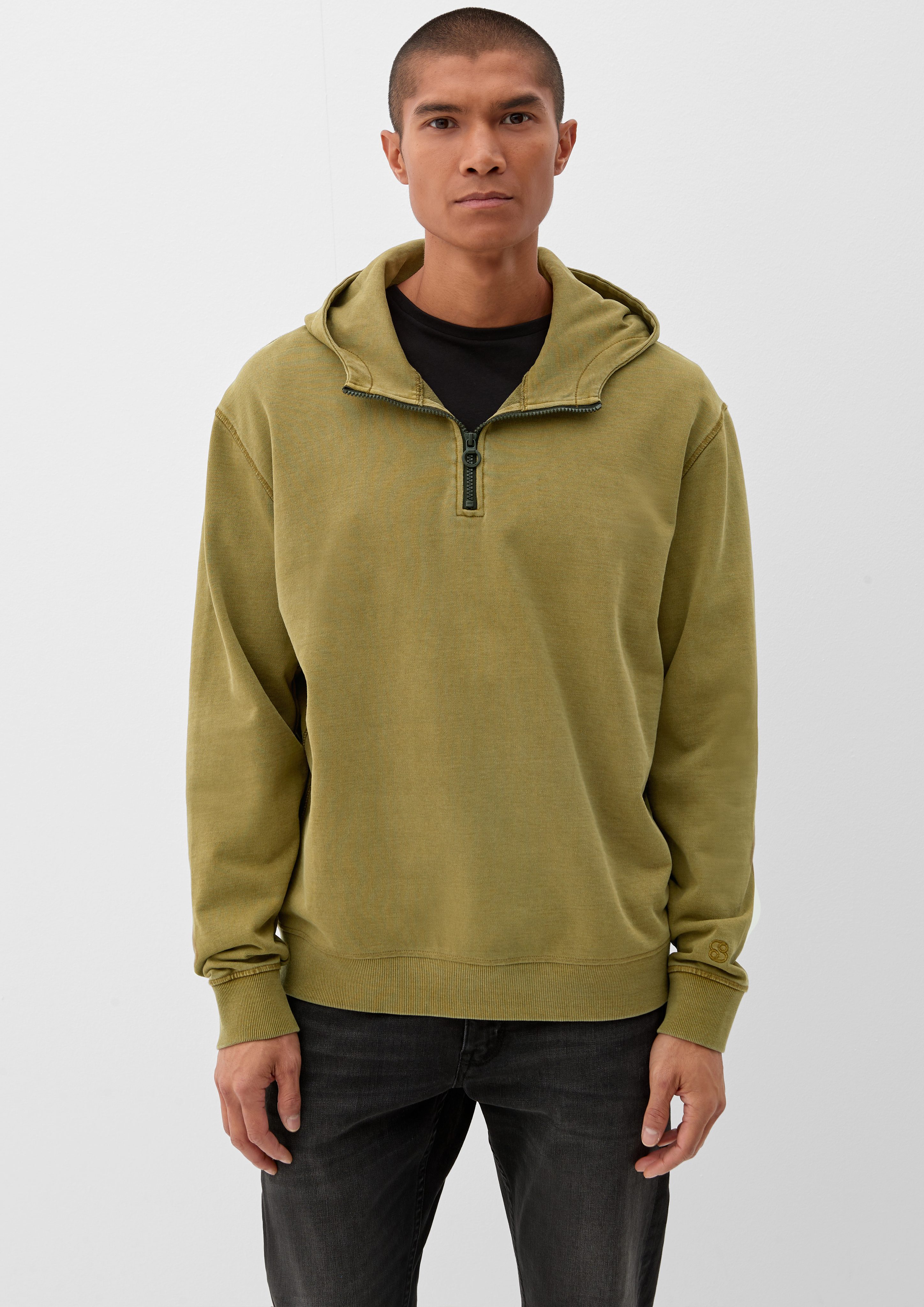 guacamole mit Sweatshirt s.Oliver Waschung Kapuzensweater Zipper