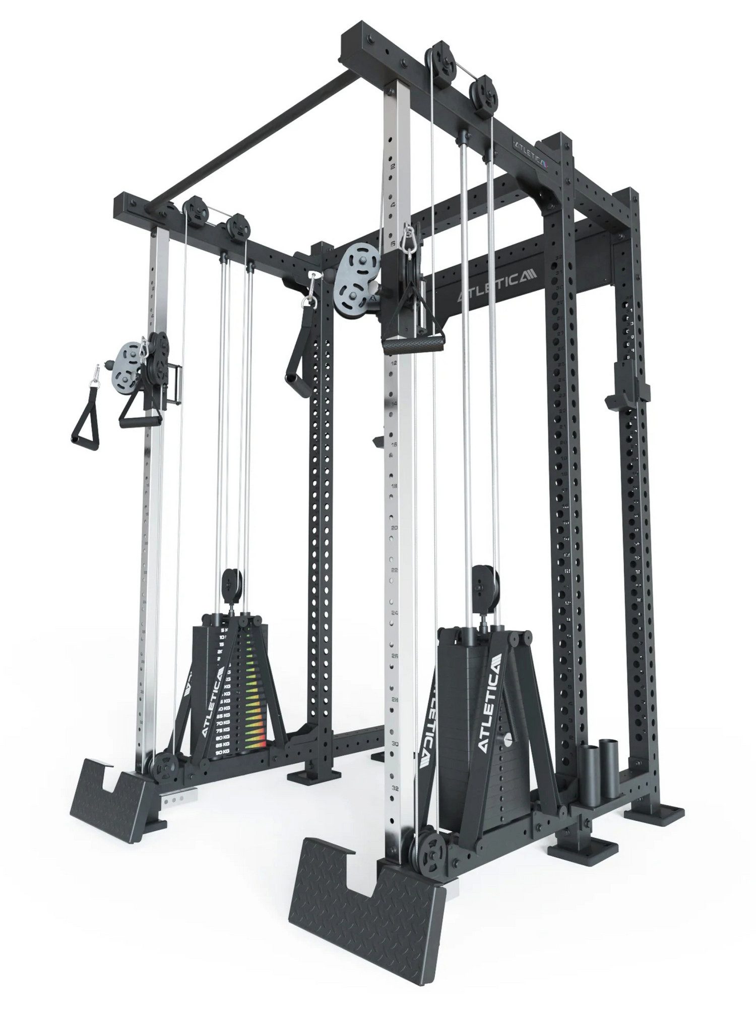 ATLETICA Power Rack R8-Duality PRO Shallow, Half Rack, 42 cm Käfigtiefe