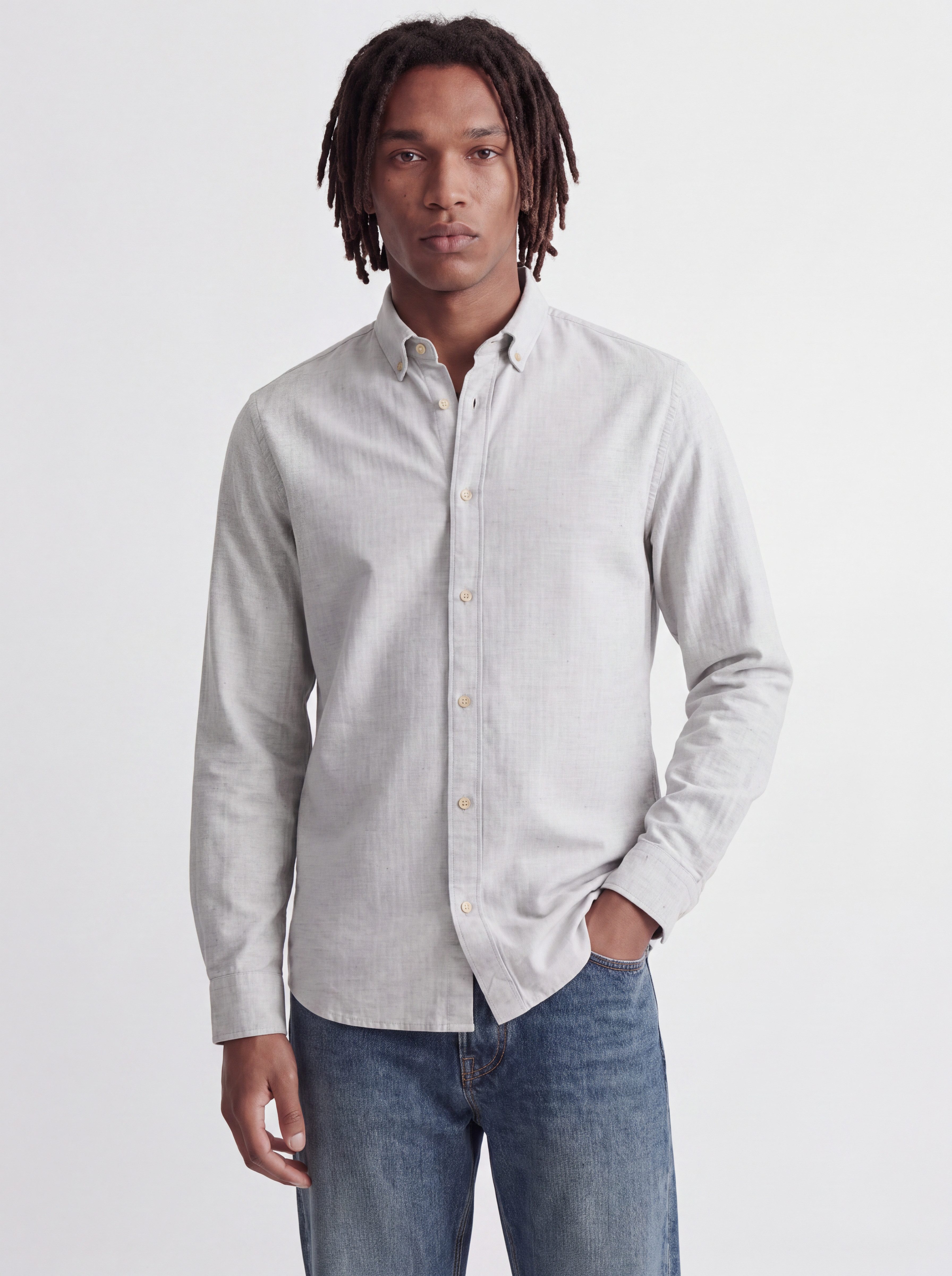 Jack & Jones Langarmhemd JPRBLUHARVEY TWILL SOLID L/S SHIRT SN Baumwolle, regular fit