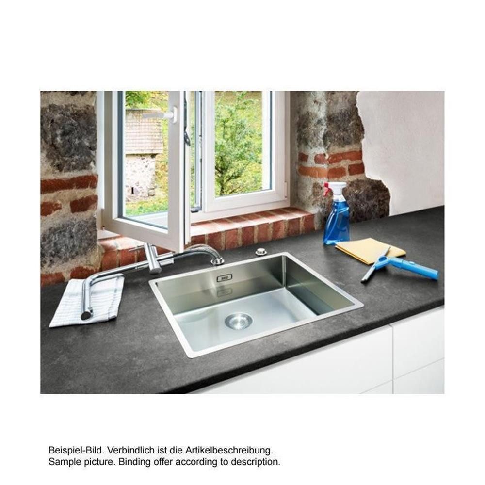 FRANKE Küchenarmatur Atlas Neo Window Zugauslauf Niederdruck Edelstahl massiv ausziehbarer