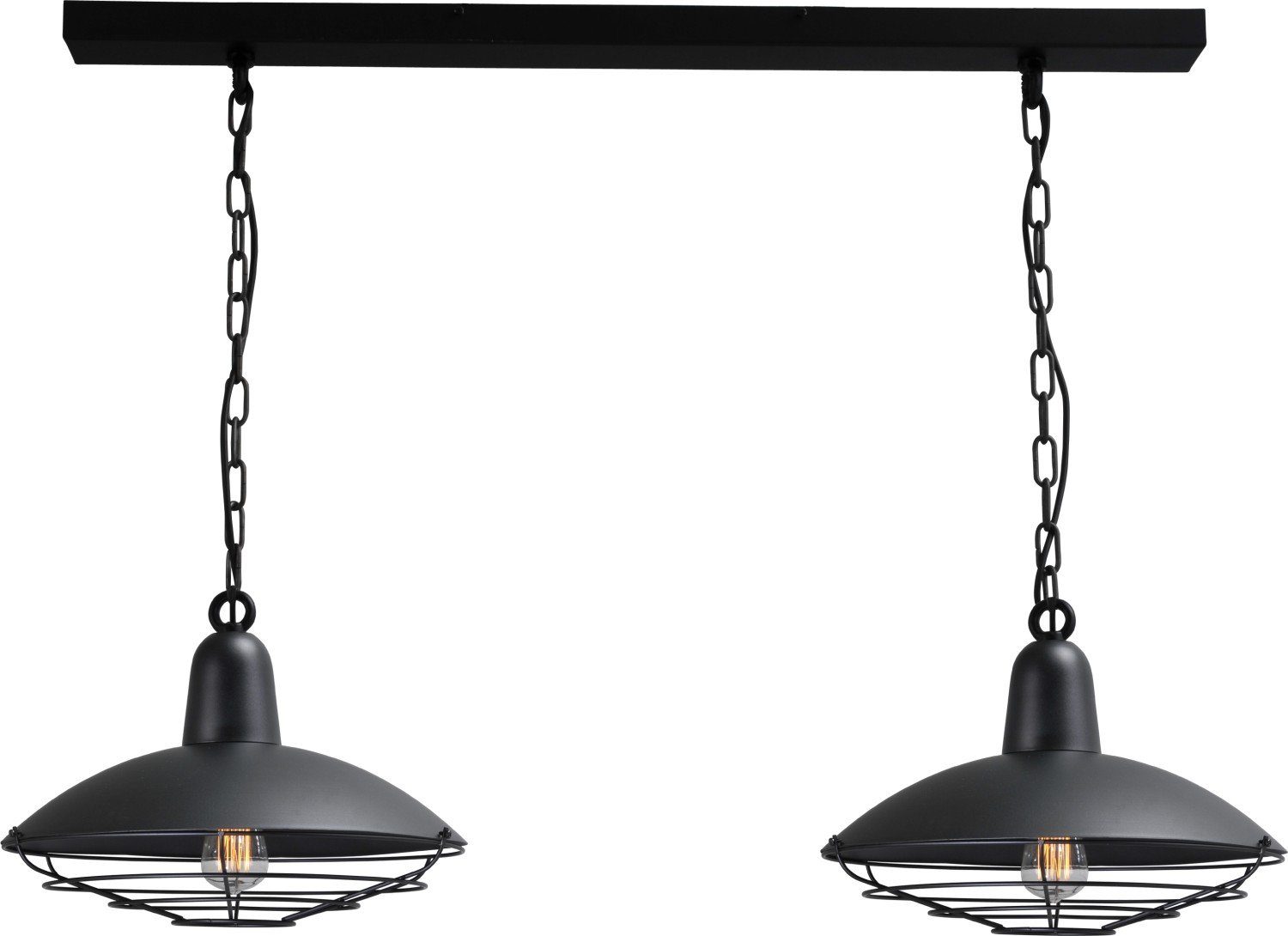 Schwarz Leuchtmittel, Licht-Erlebnisse Pendelleuchte Metall Küche Esszimmer ohne Hängelampe E27 Hängeleuchte LABBIEL,