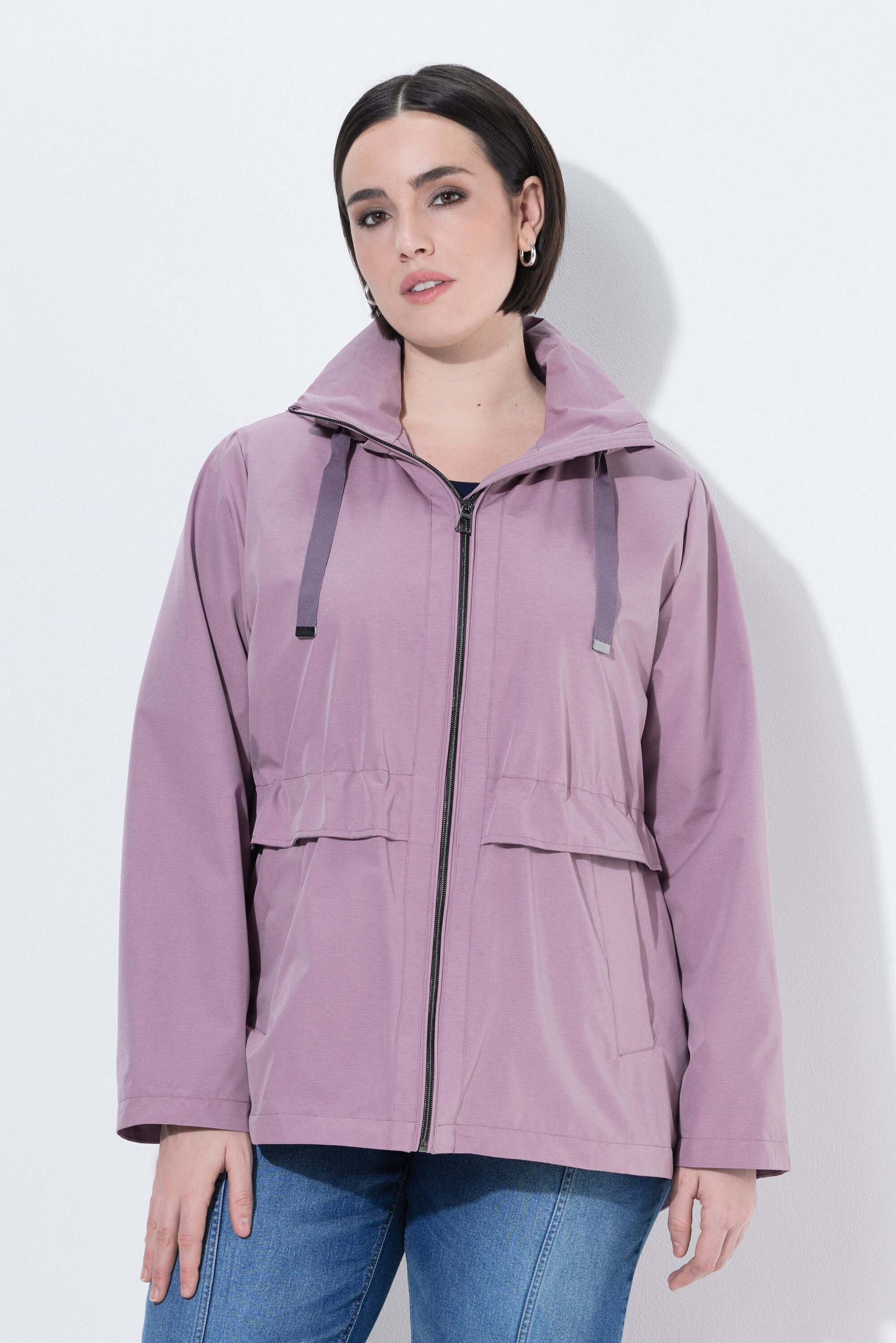 Ulla Popken Funktionsjacke HYPRAR Funktions-Jacke A-Linie wasserabweisend günstig online kaufen