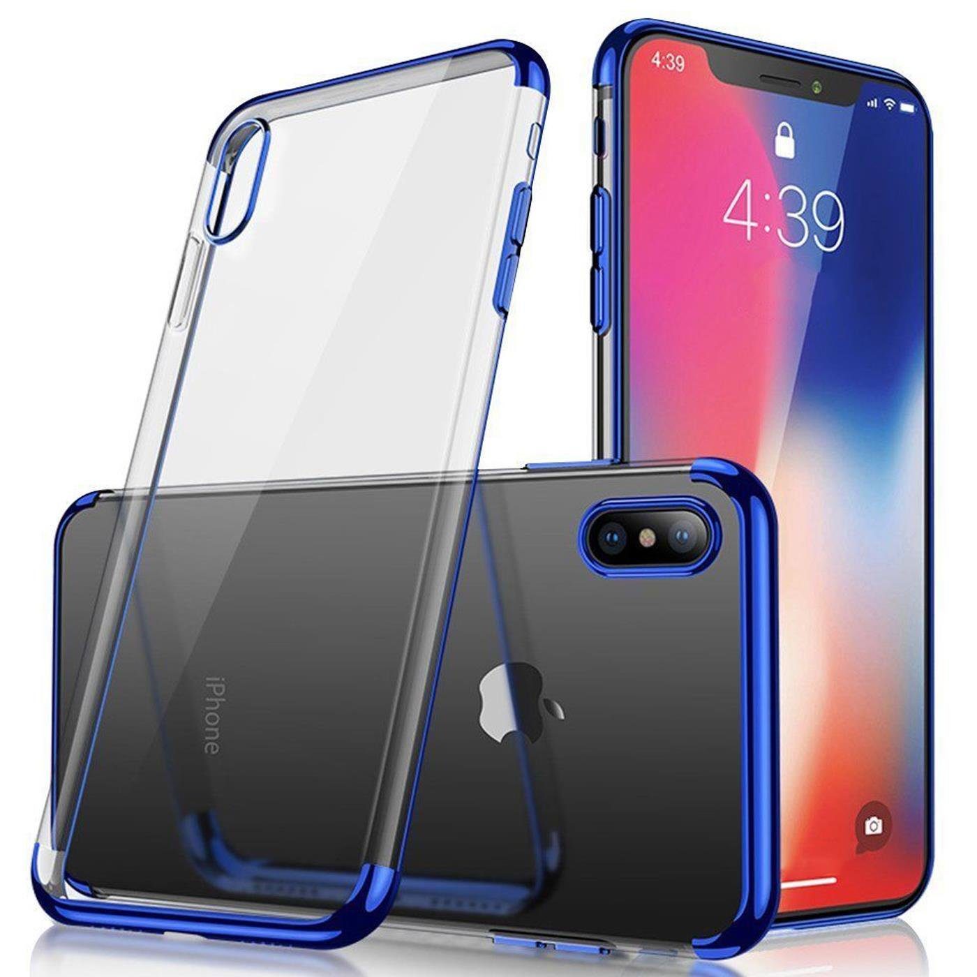 CoolGadget Handyhülle Slim Case Farbrand für Apple iPhone XS Max 6,5 Zoll, Hülle Silikon Cover für iPhone XS Max Schutzhülle