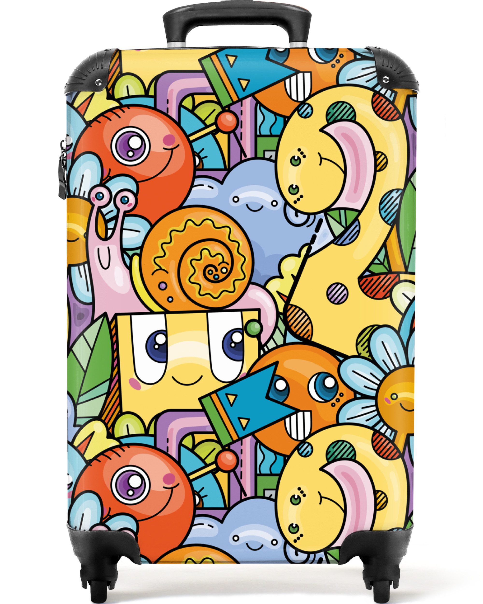 Kinderkoffer Design - Tiere - Blumen - Lustig - Junge - Mädchen 55x35x20cm